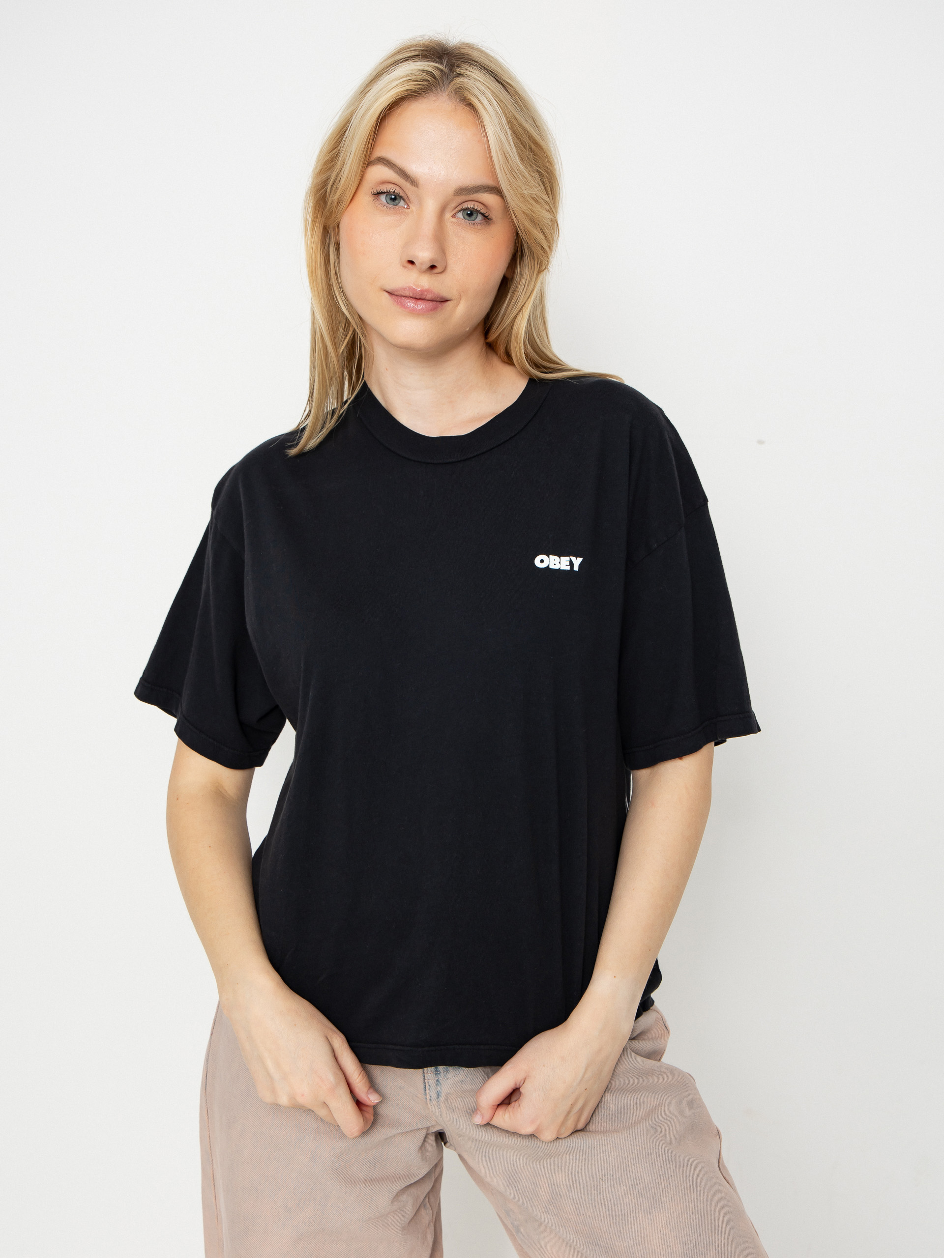 Футболка OBEY Obey Art Studio Flowers Wmn (digital black)