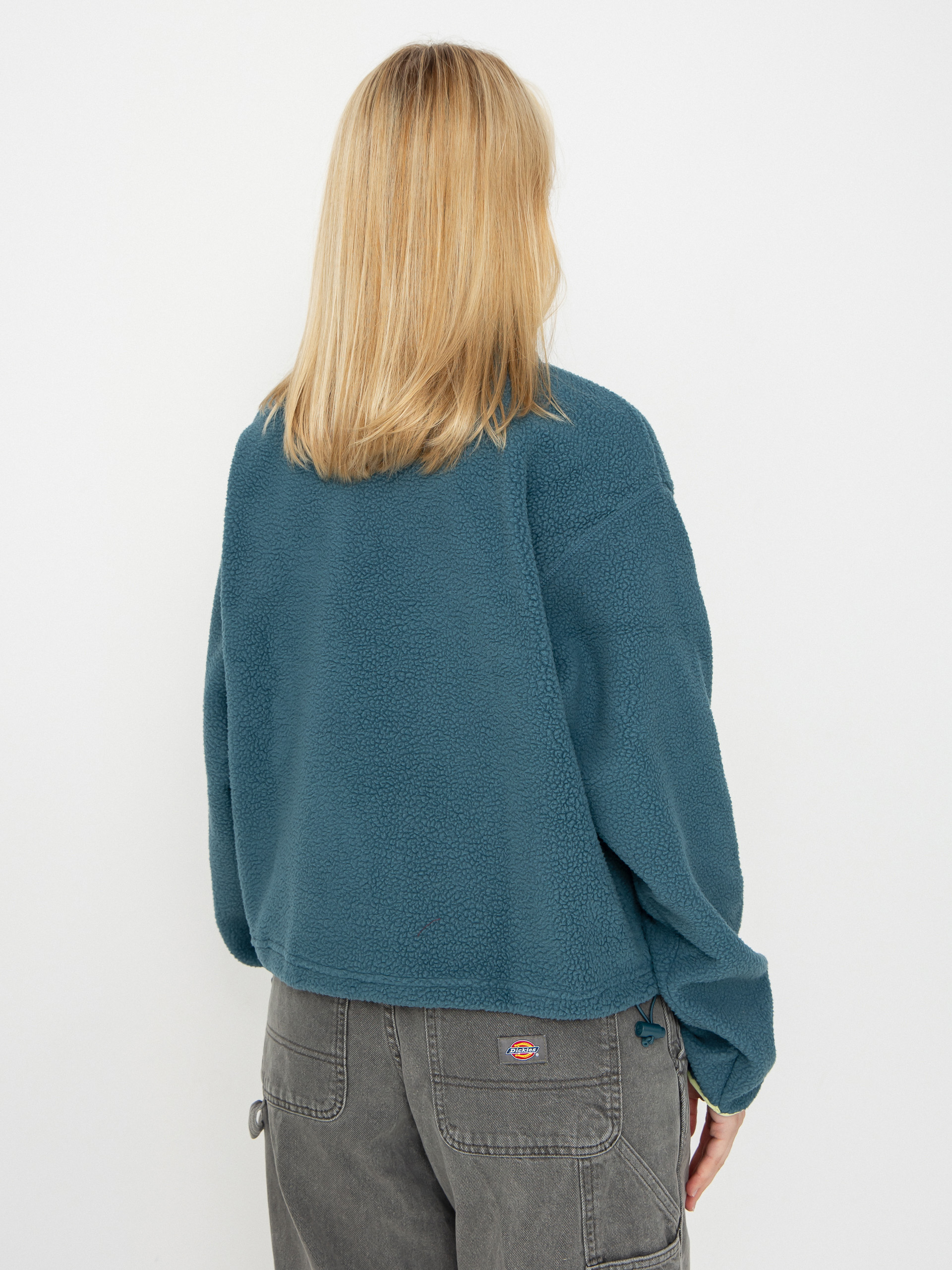 Жіночий Флісовий светр Columbia Helvetia II Cropped Half Snap (everblue/crushed blue/citron haze)