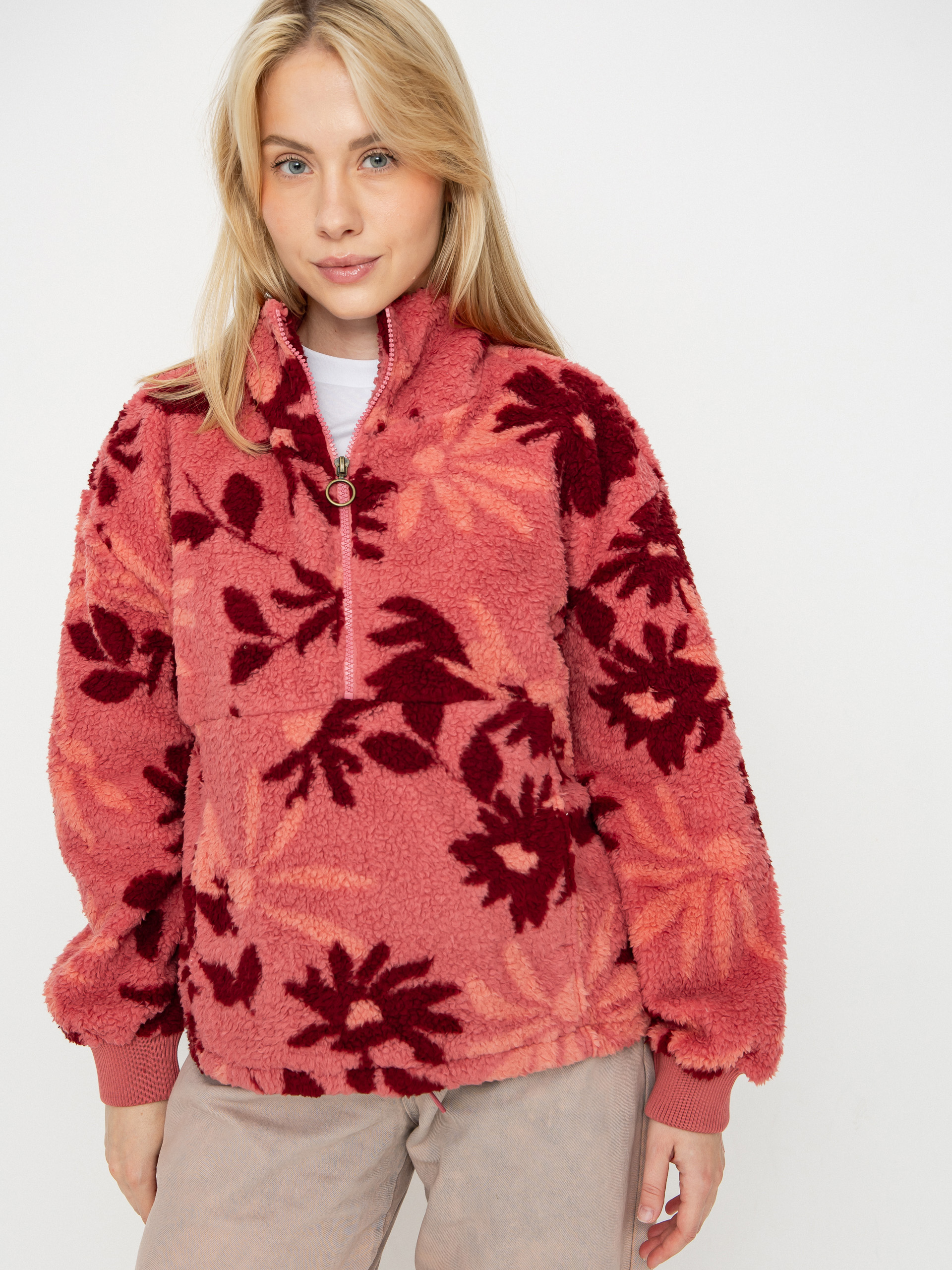 Флісовий светр Billabong Time Off Wmn (mauve rose)