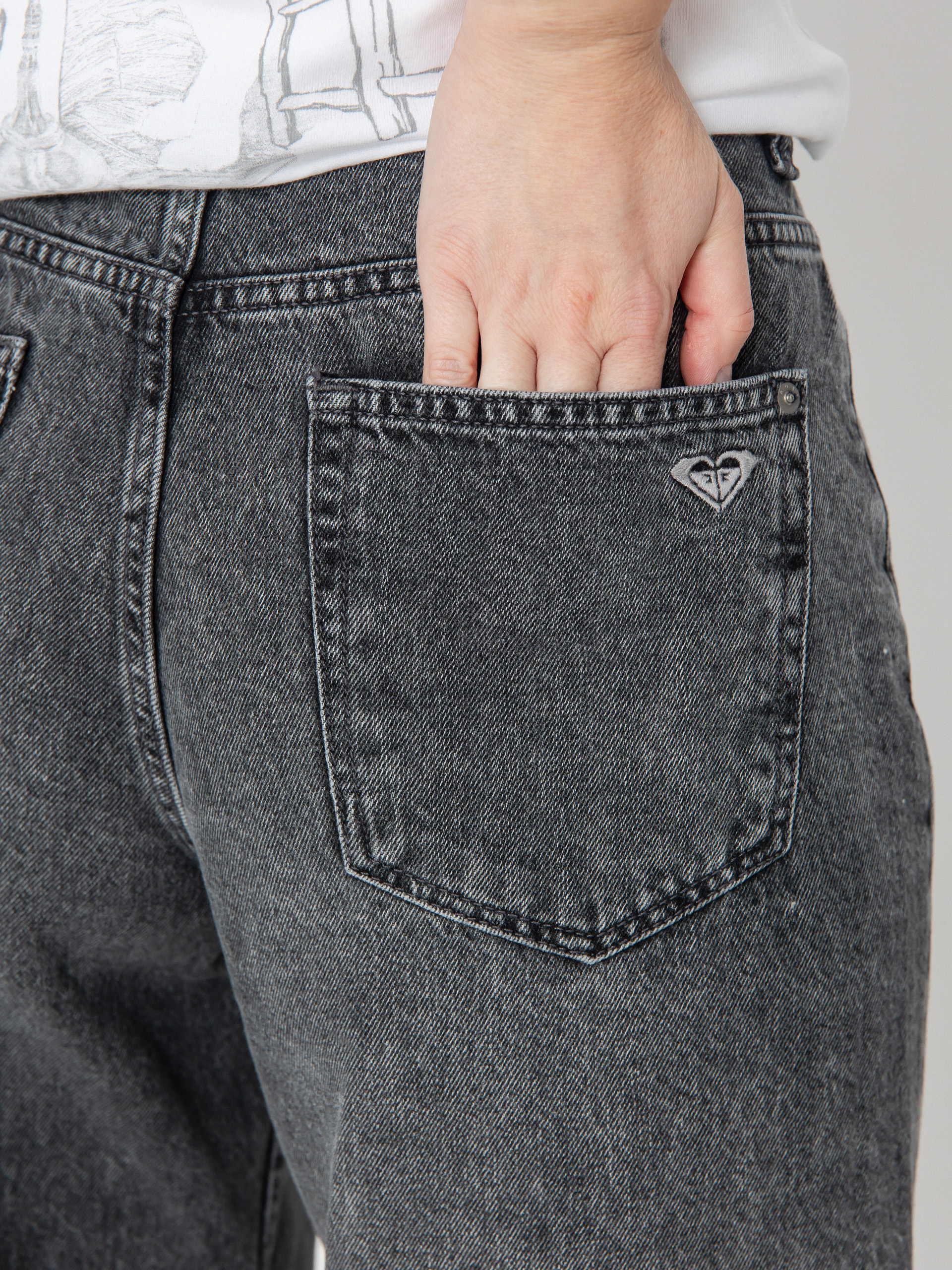 Штани Roxy Milla Wide Leg Regular Mid Gr Wmn (mid grey)