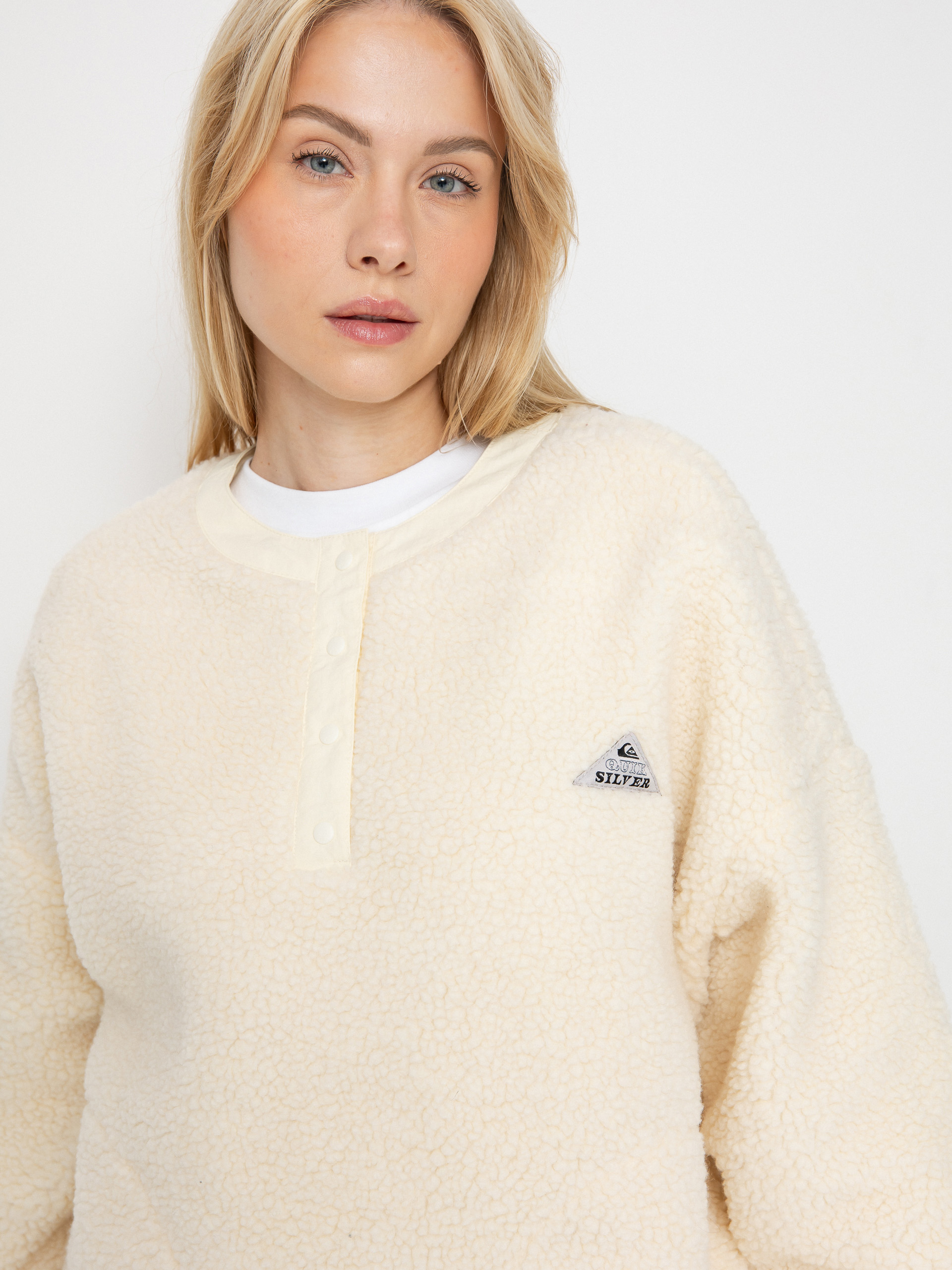 Жіночий Флісовий светр Quiksilver Barranco Crew (snow white)