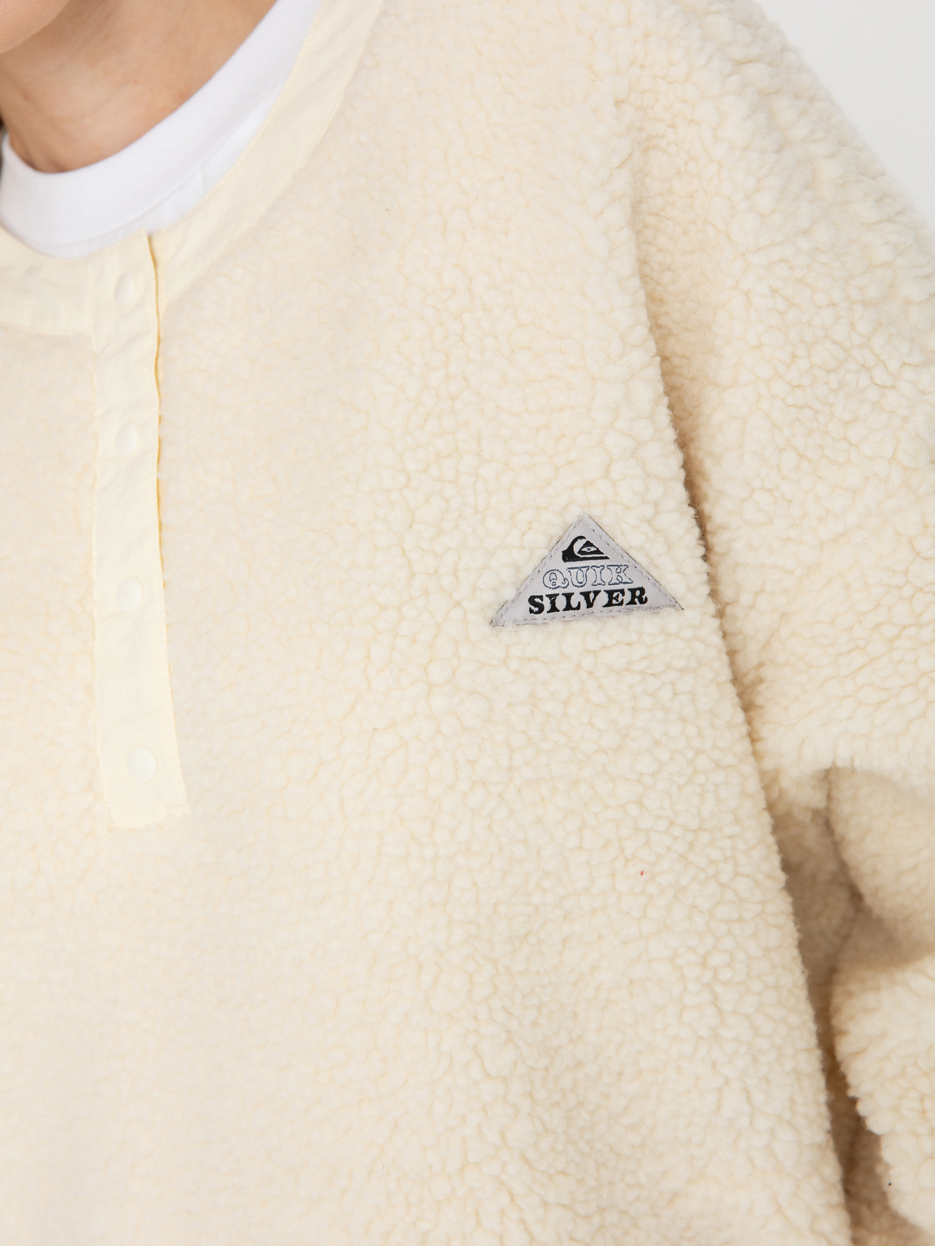 Жіночий Флісовий светр Quiksilver Barranco Crew (snow white)