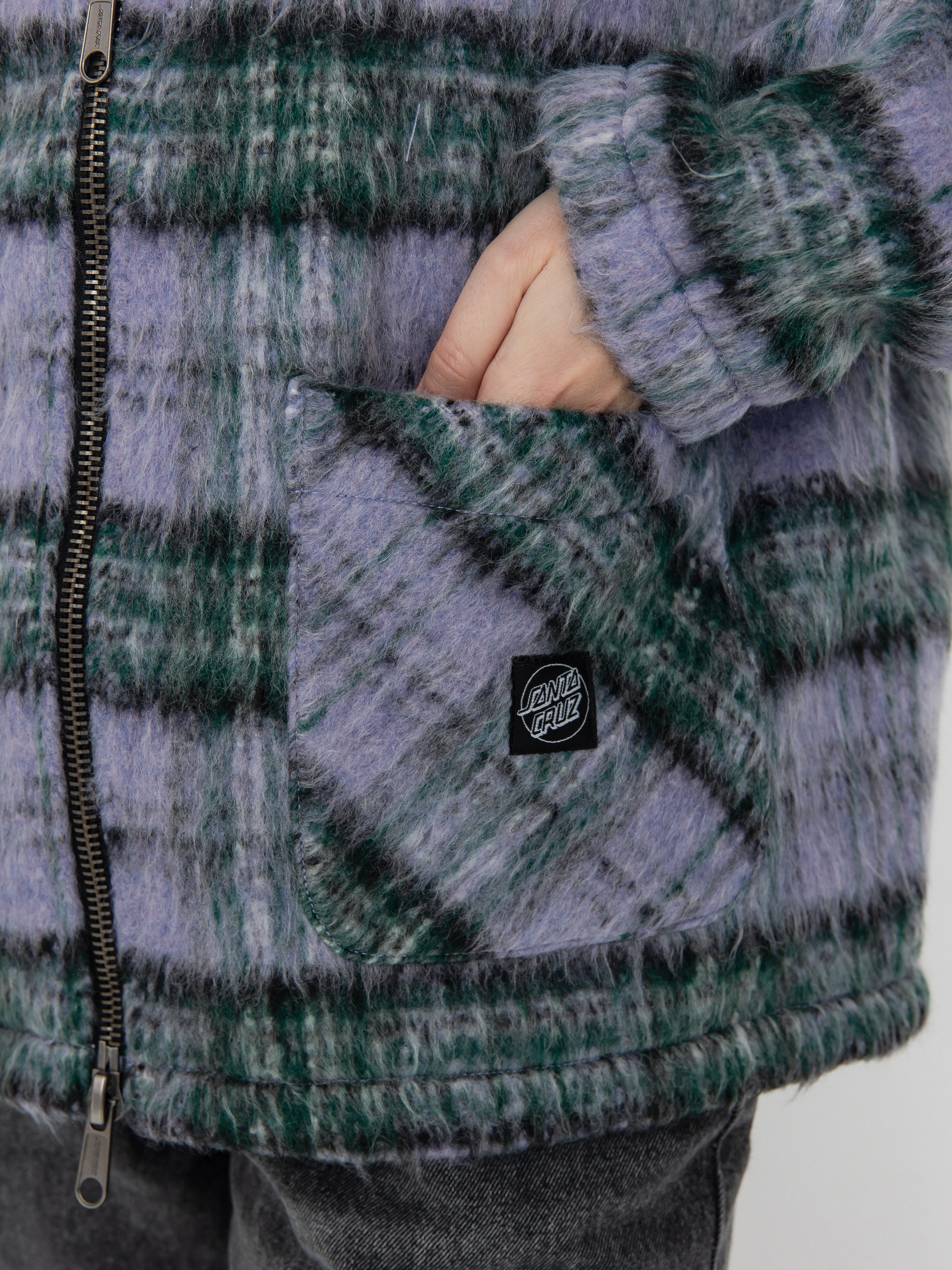 Куртка Santa Cruz Harbour Wmn (purple/green check)