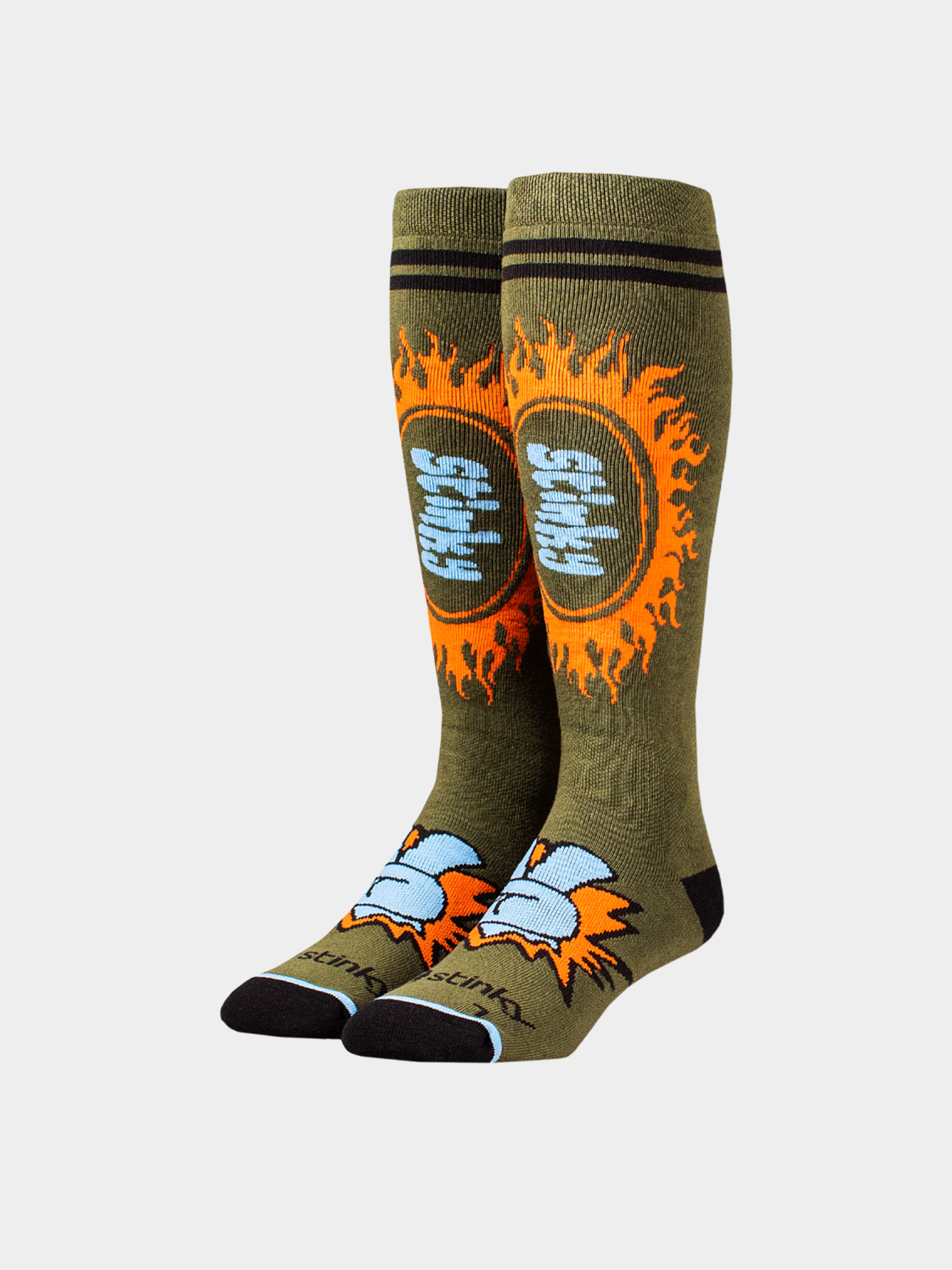 Шкарпетки Stinky Socks Peace Out (sunburst green)