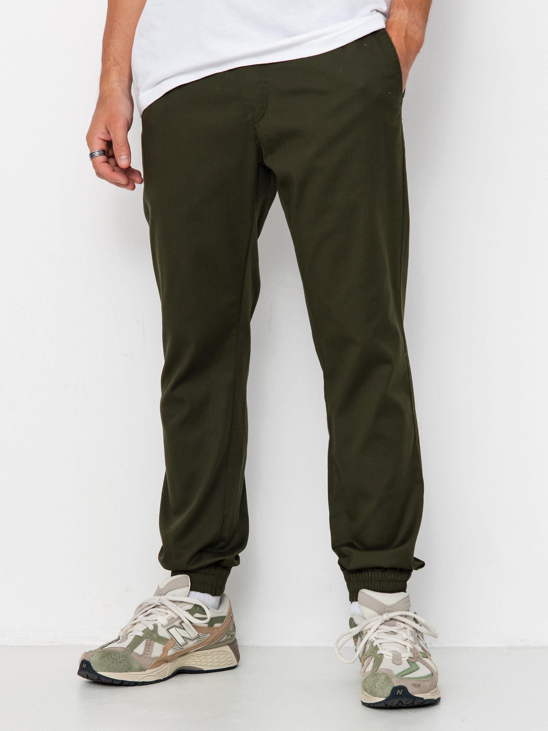 Штани Volcom Frickin Slim Jogger (dark green)