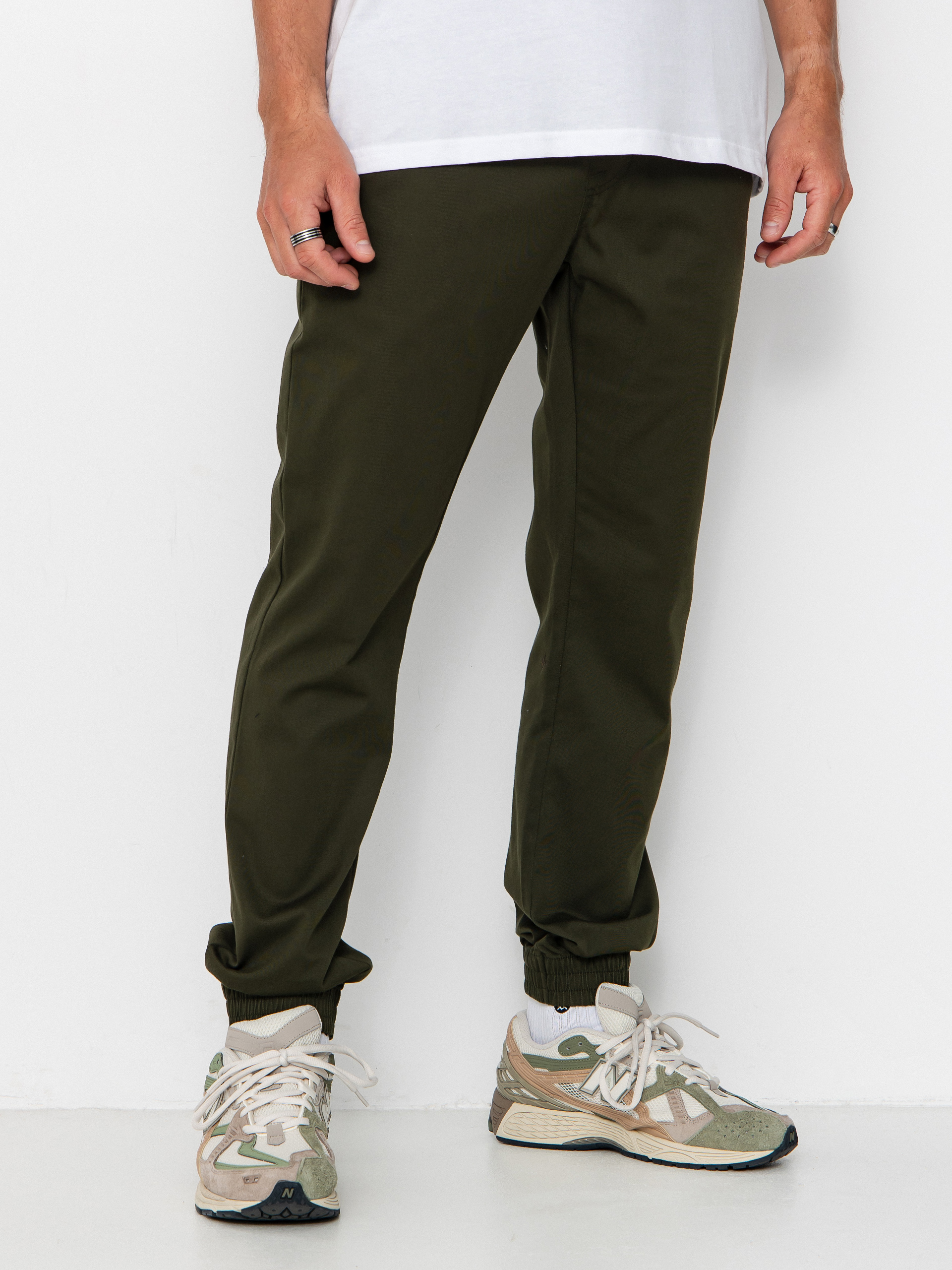 Штани Volcom Frickin Slim Jogger (dark green)