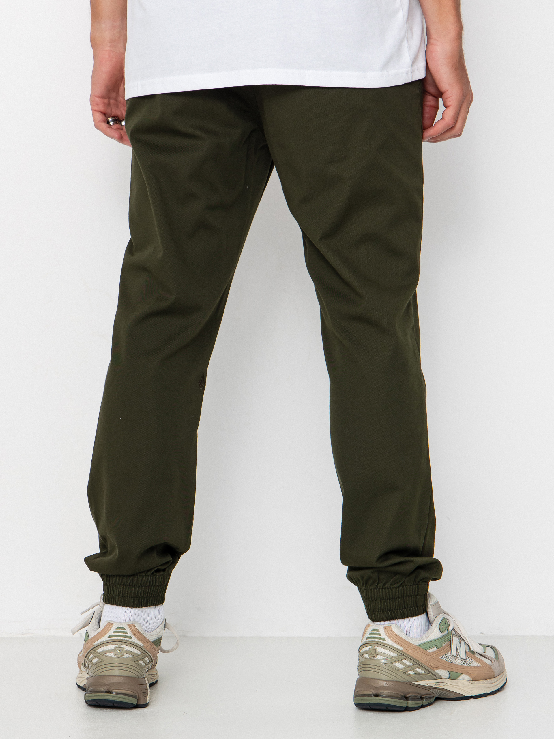 Штани Volcom Frickin Slim Jogger (dark green)