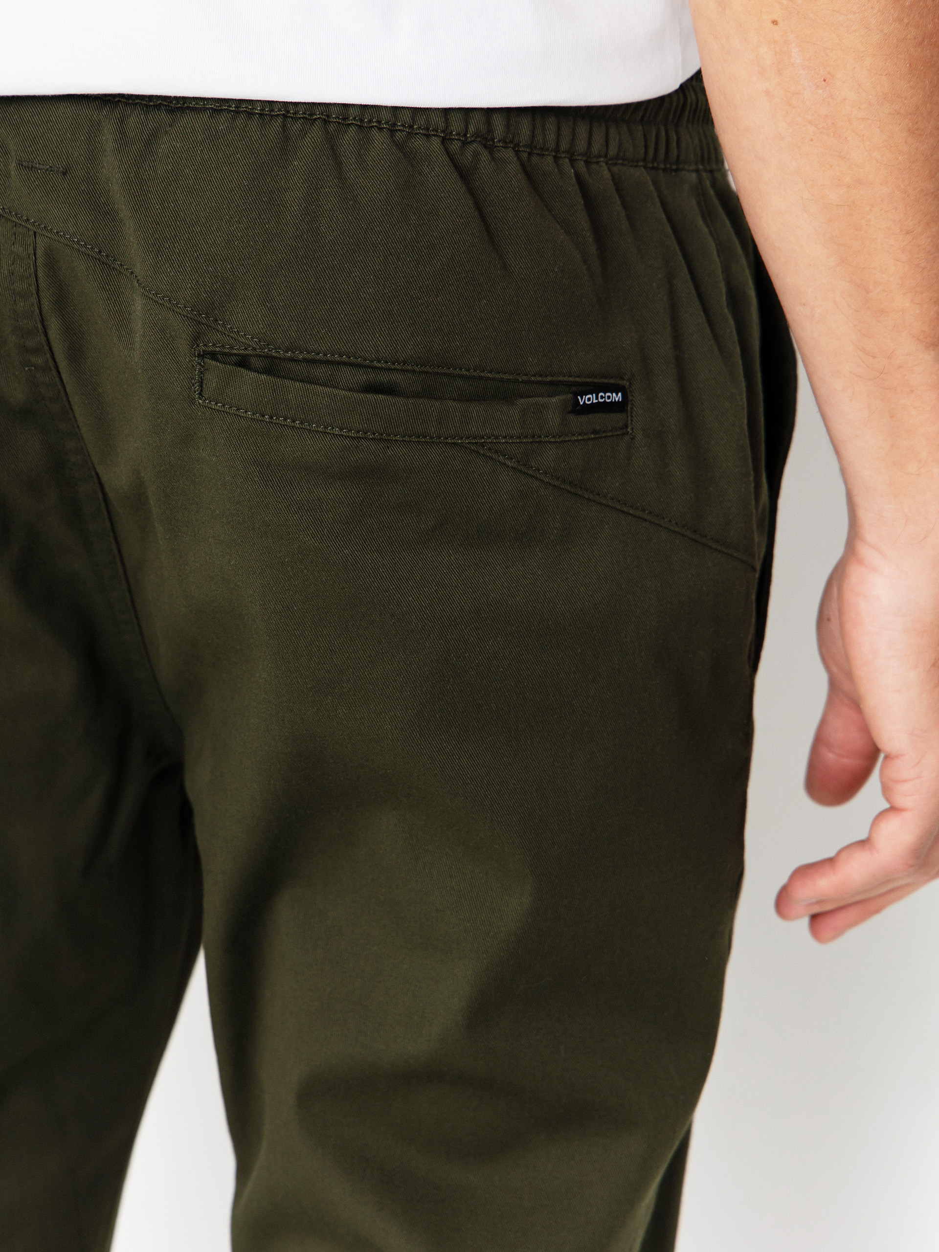 Штани Volcom Frickin Slim Jogger (dark green)
