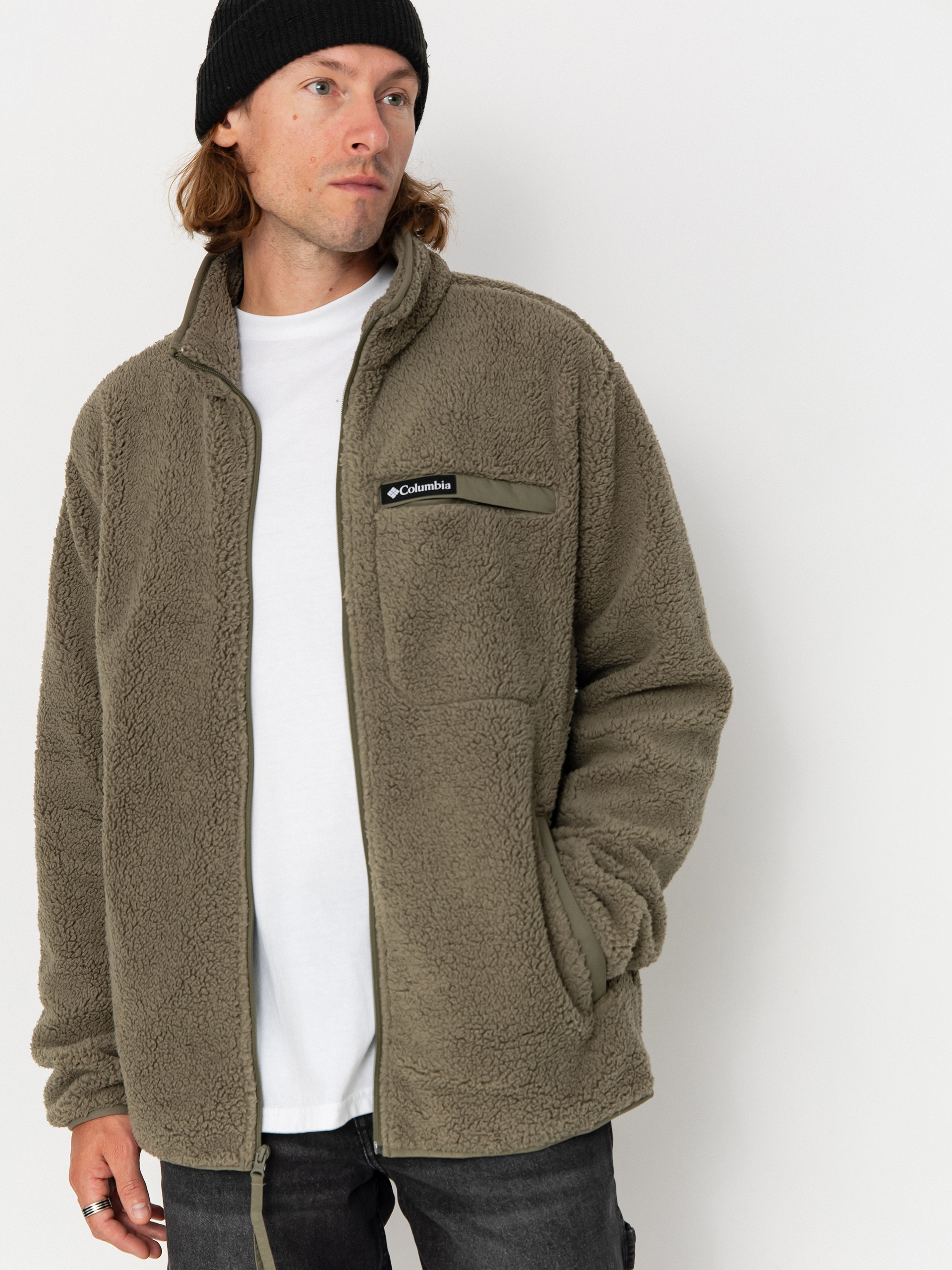 Флісовий светр Columbia Rugged Ridge High Pile Full Zip (stone green)