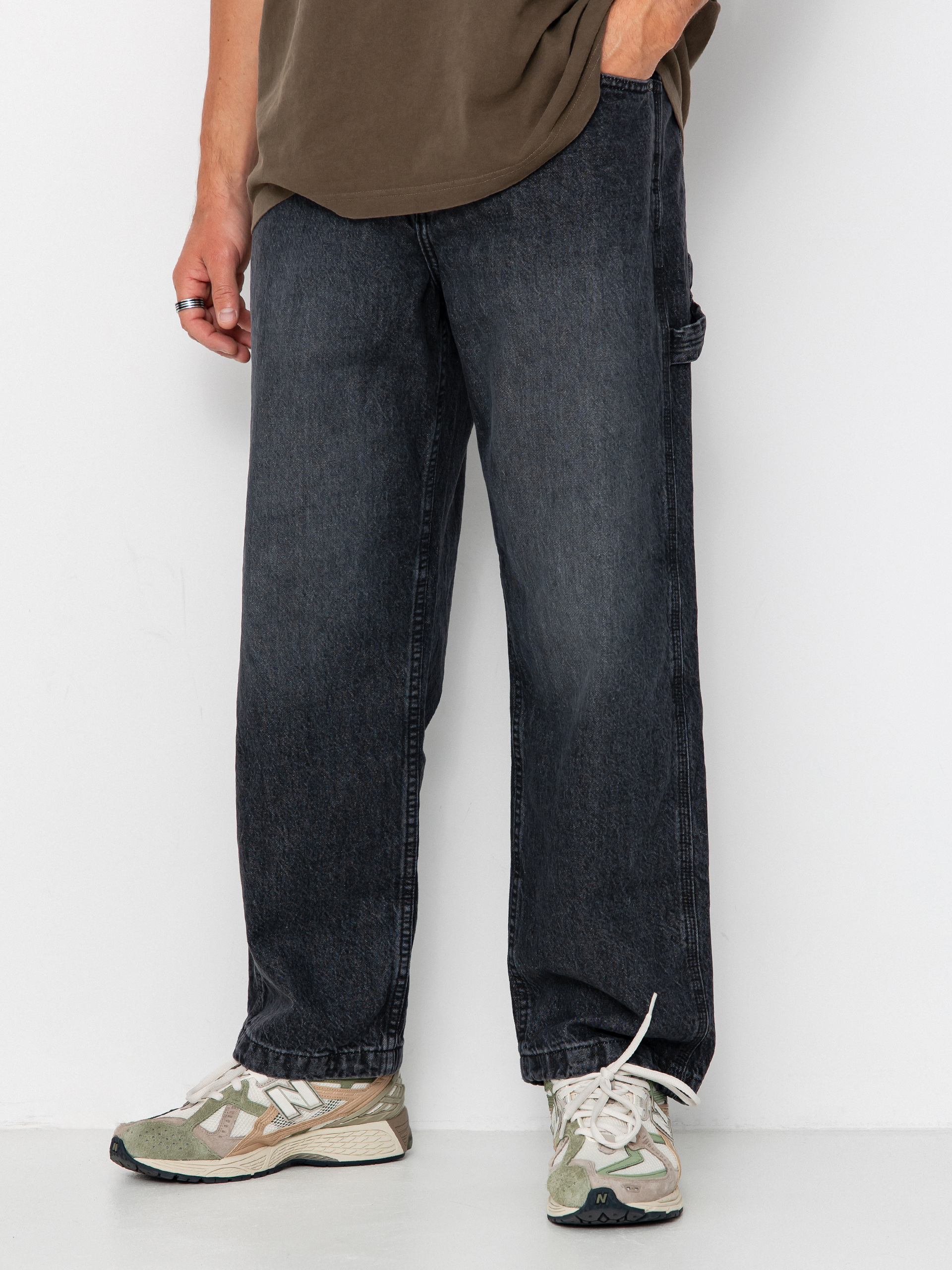 Штани DC Worker Baggy Carpenter - чорний, сірий (black)