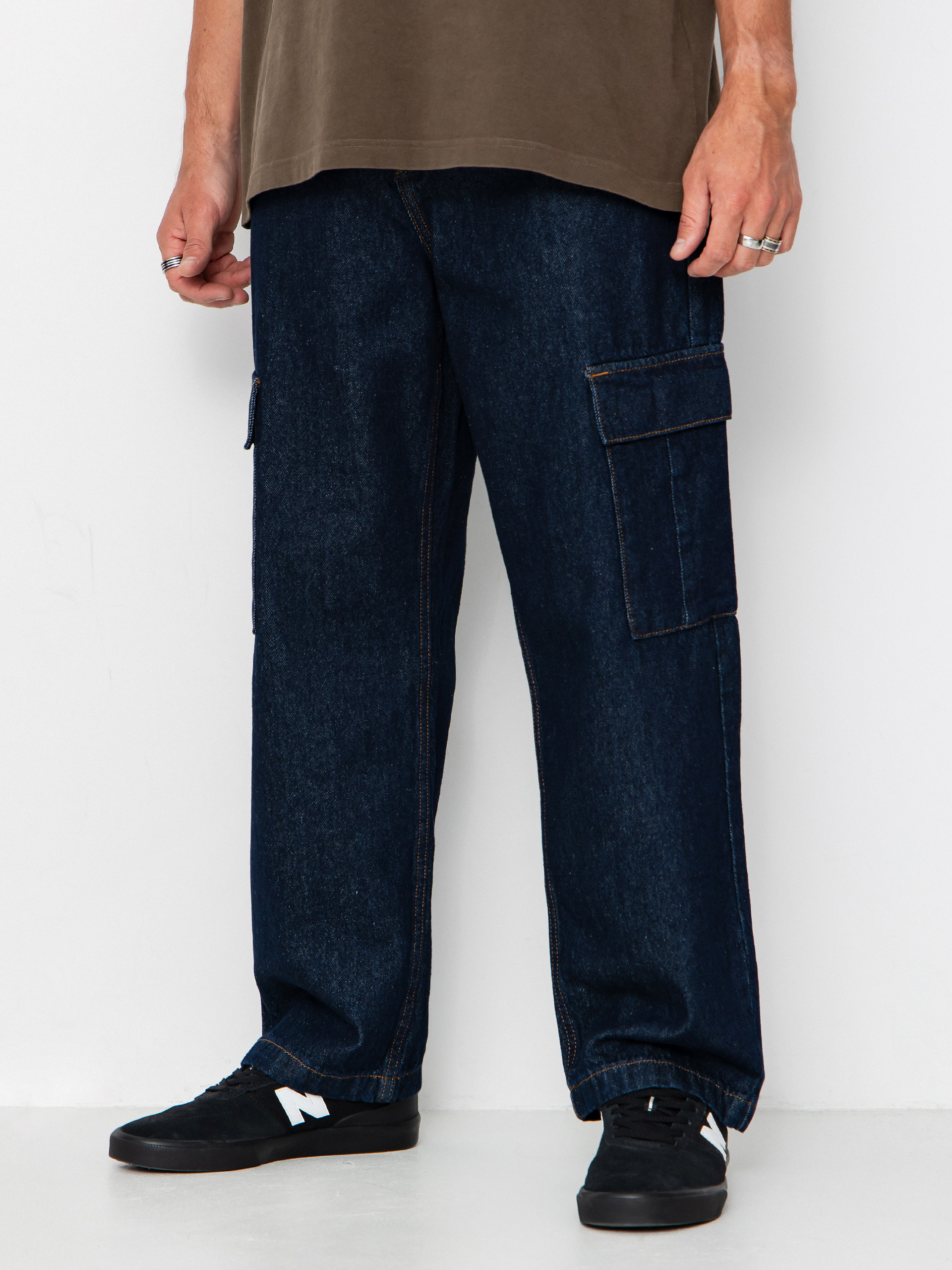 Штани DC Worker Baggy Denim Cargo (dark denim)
