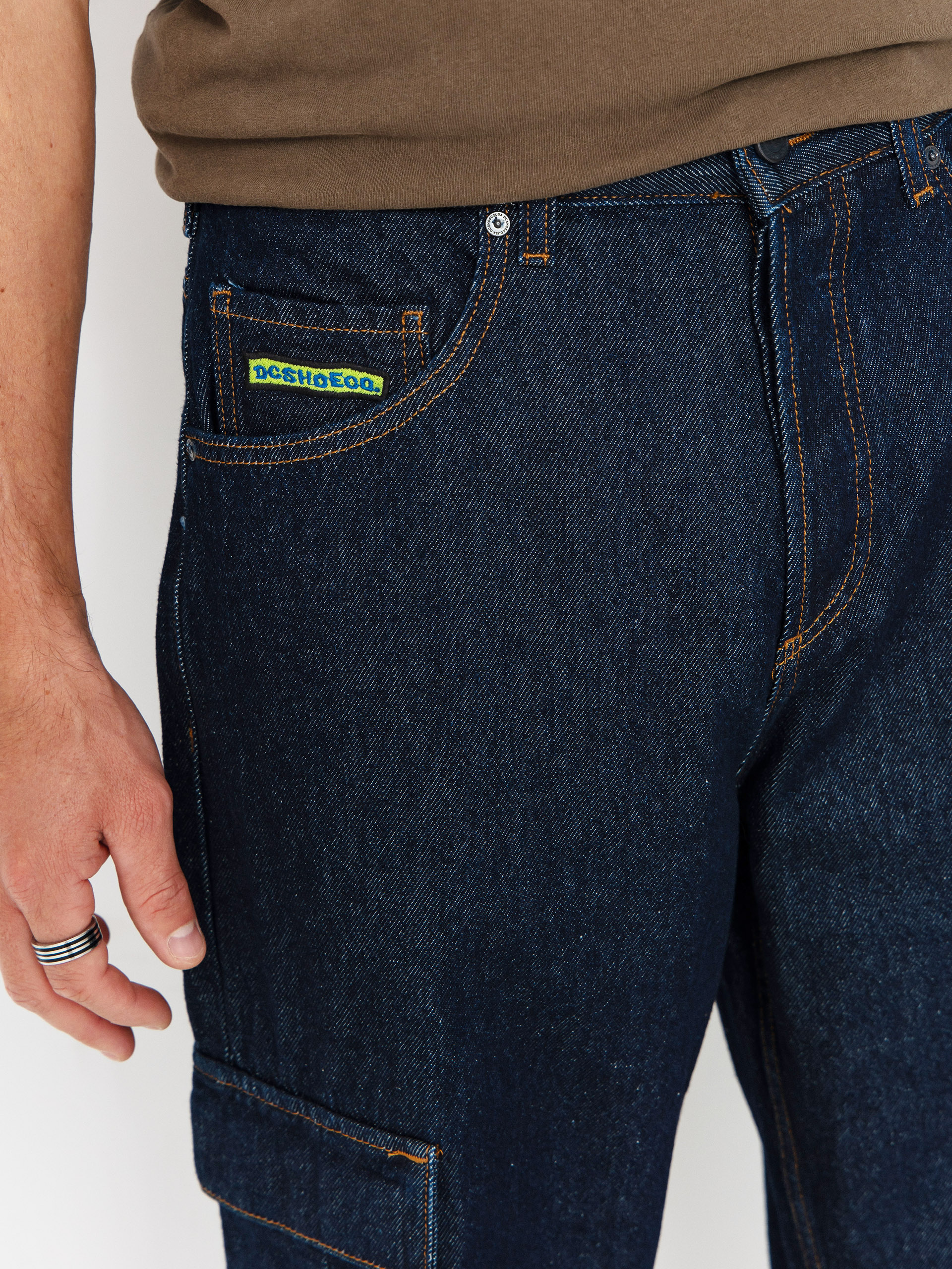 Штани DC Worker Baggy Denim Cargo (dark denim)