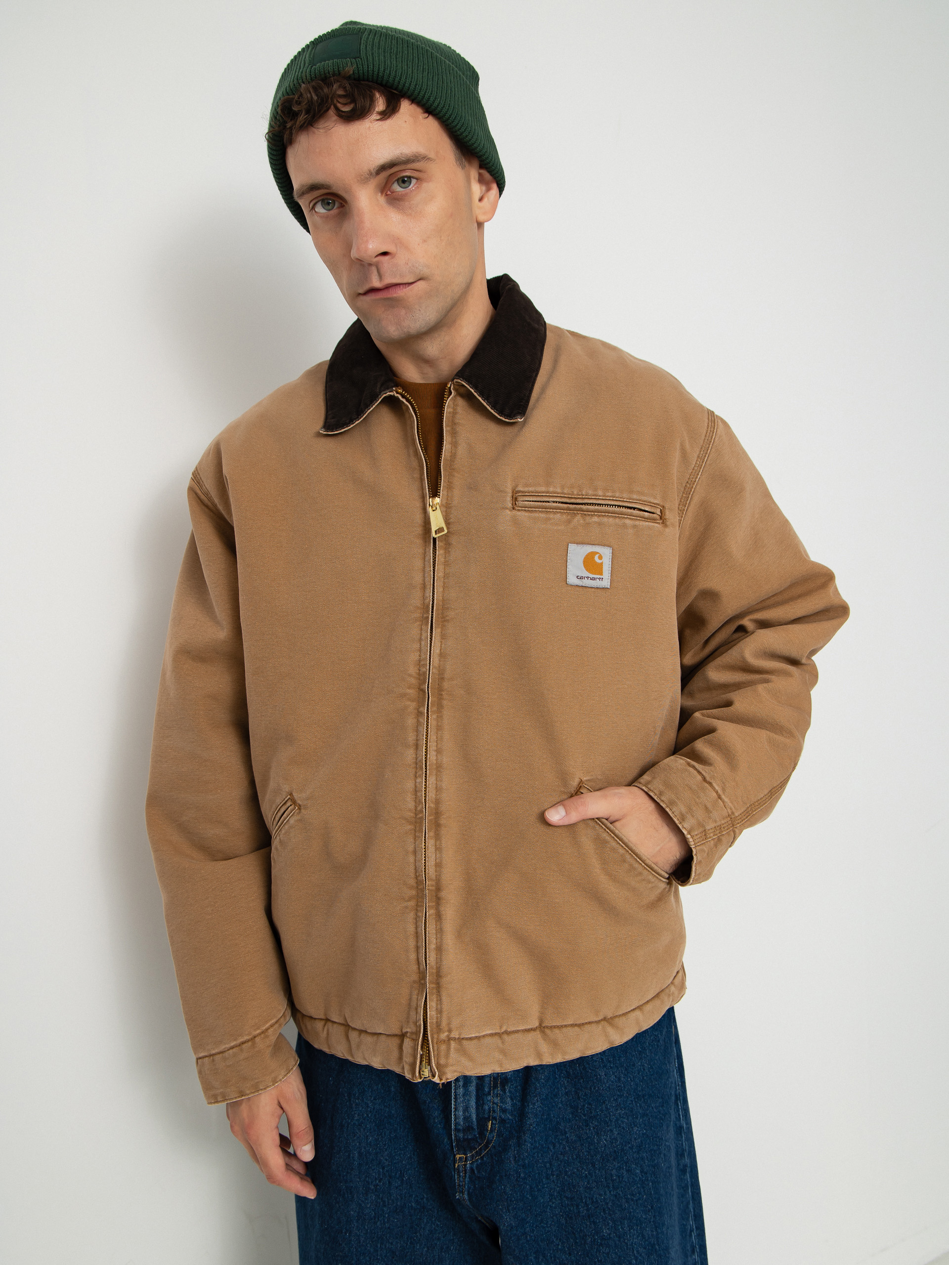 Куртка Carhartt WIP OG Detroit (hamilton brown/tobacco/stone canvas)