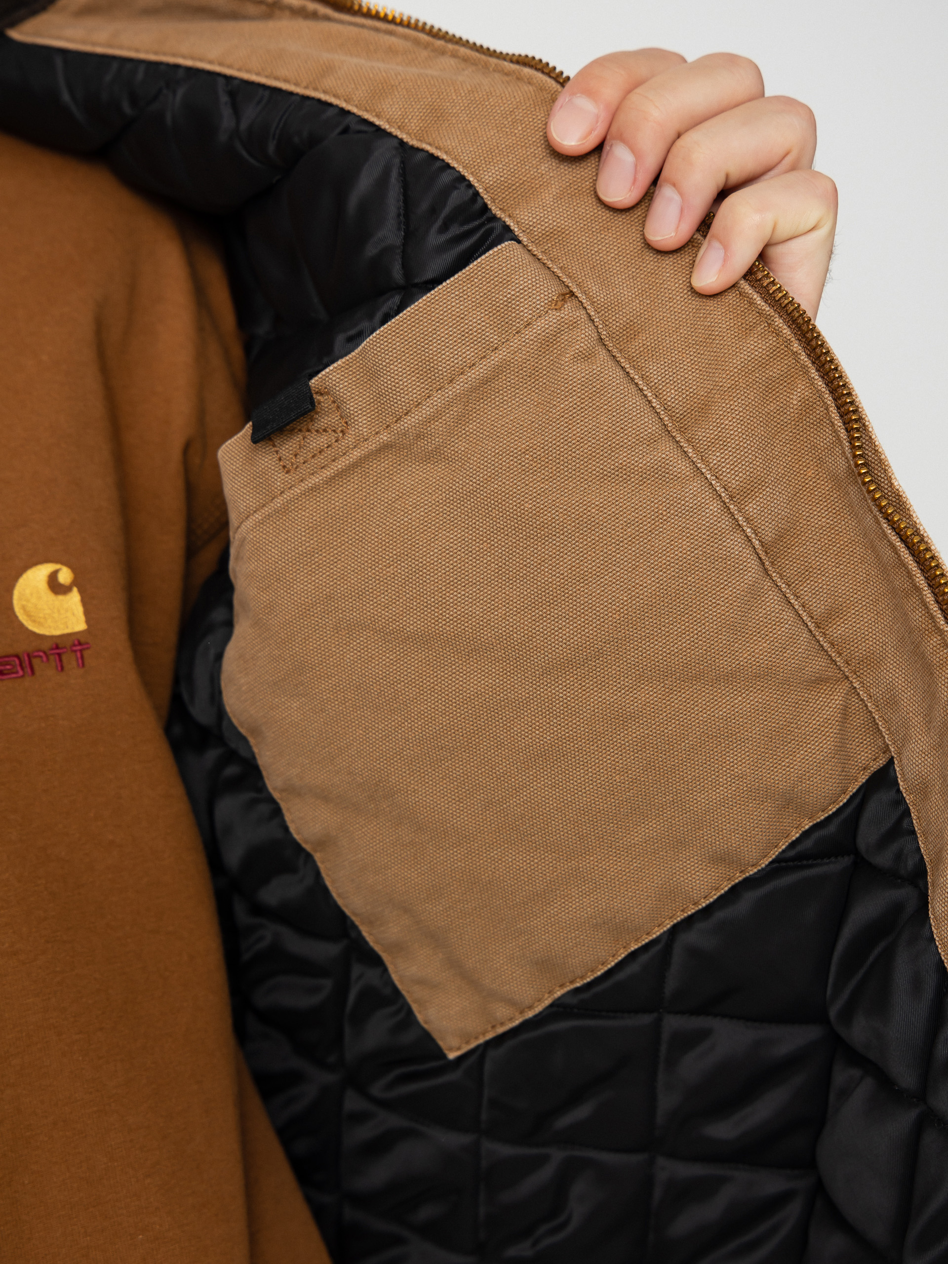 Куртка Carhartt WIP OG Detroit (hamilton brown/tobacco/stone canvas)