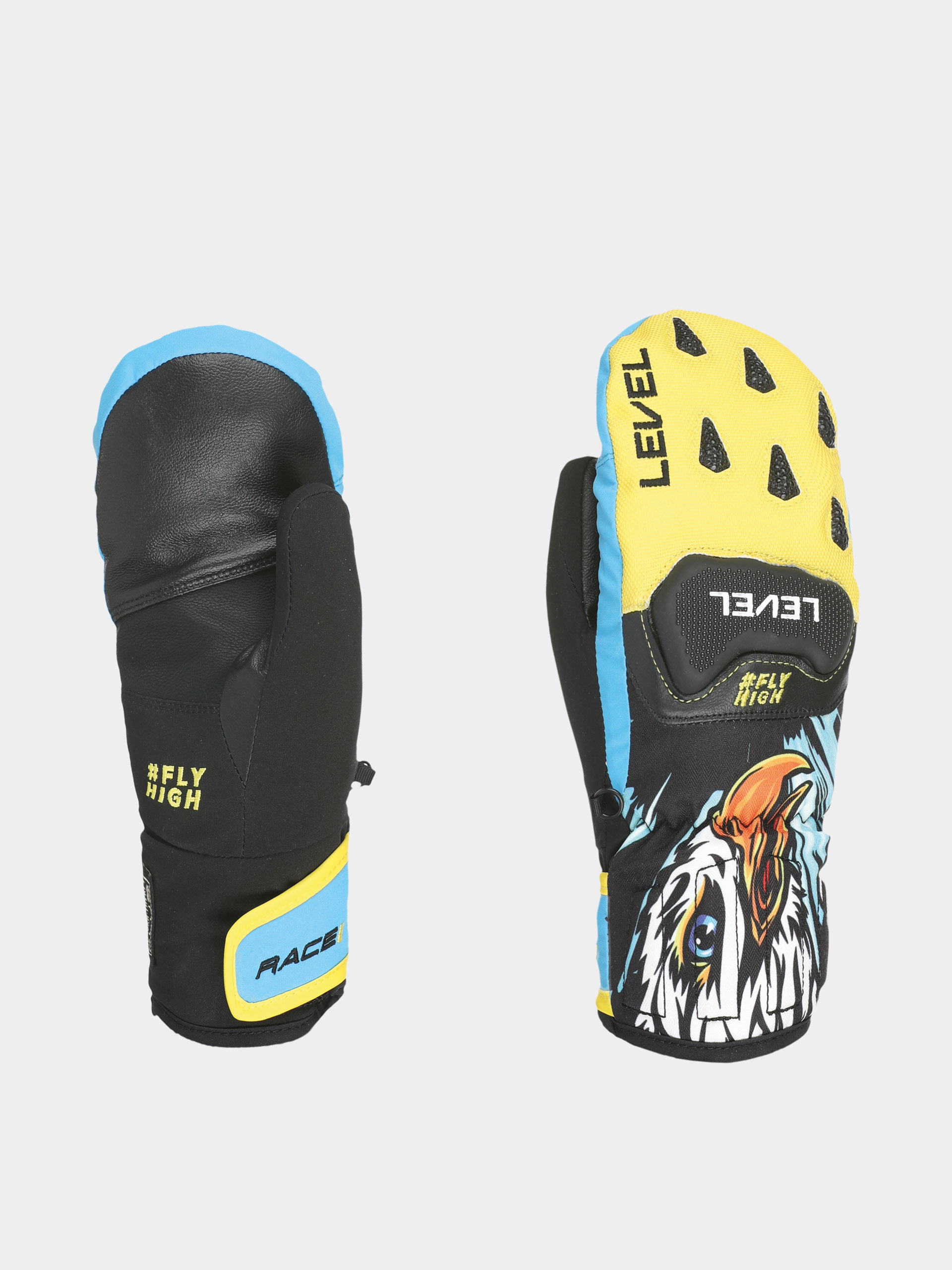 u0420u0443u043au0430u0432u0438u0446u0456 Level Race Jr Mitt JR (yellow blue)