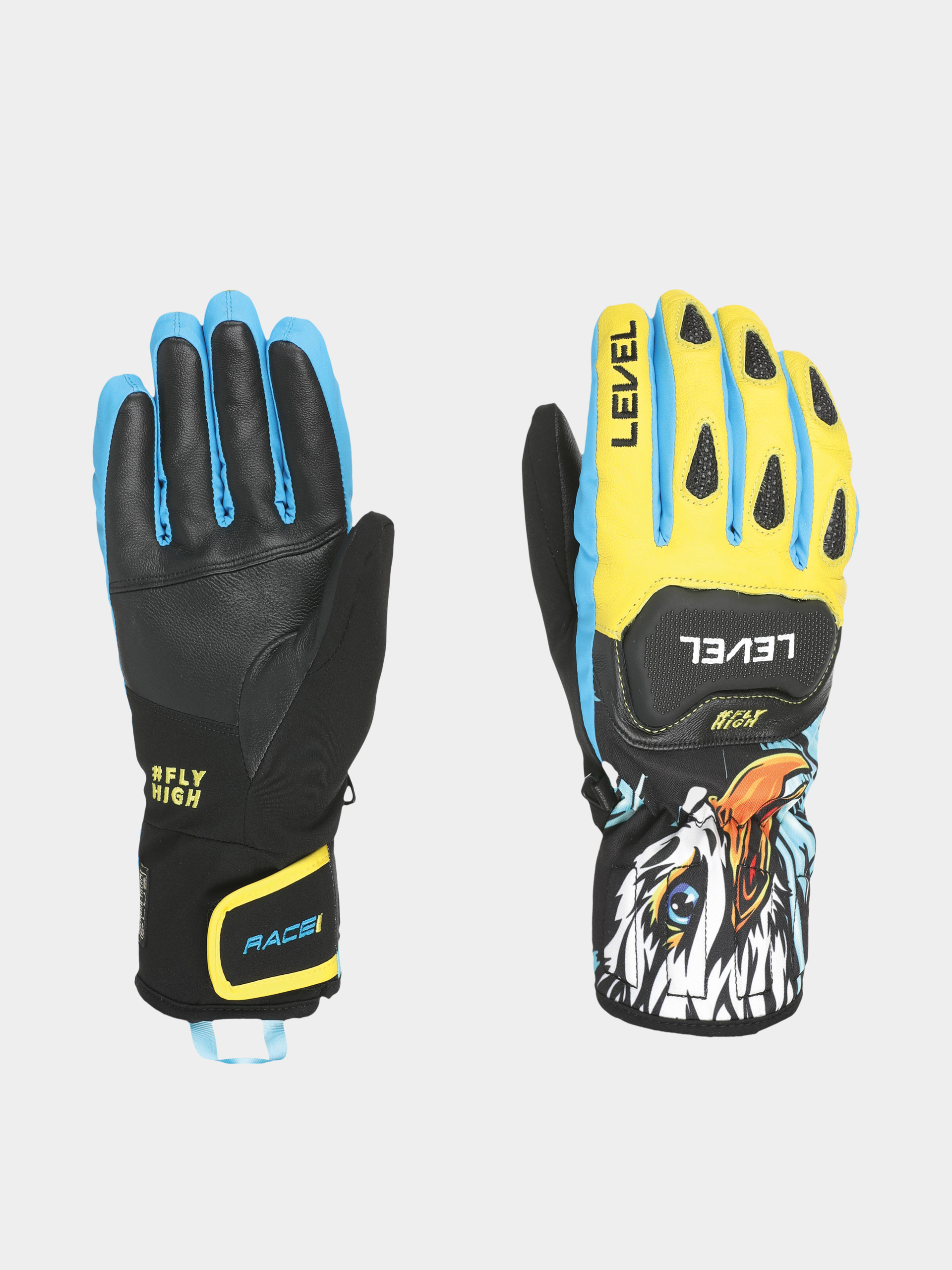 Рукавиці Level Replica (yellow blue)