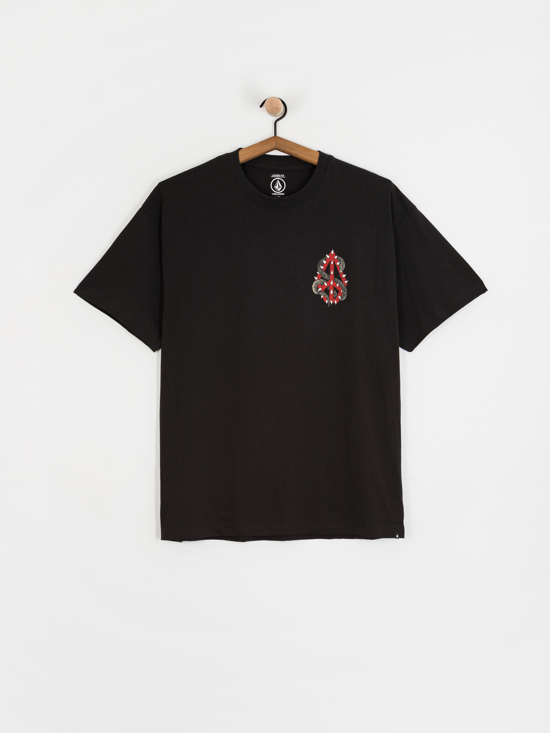 Футболка Volcom Snake Peace Lse (black)