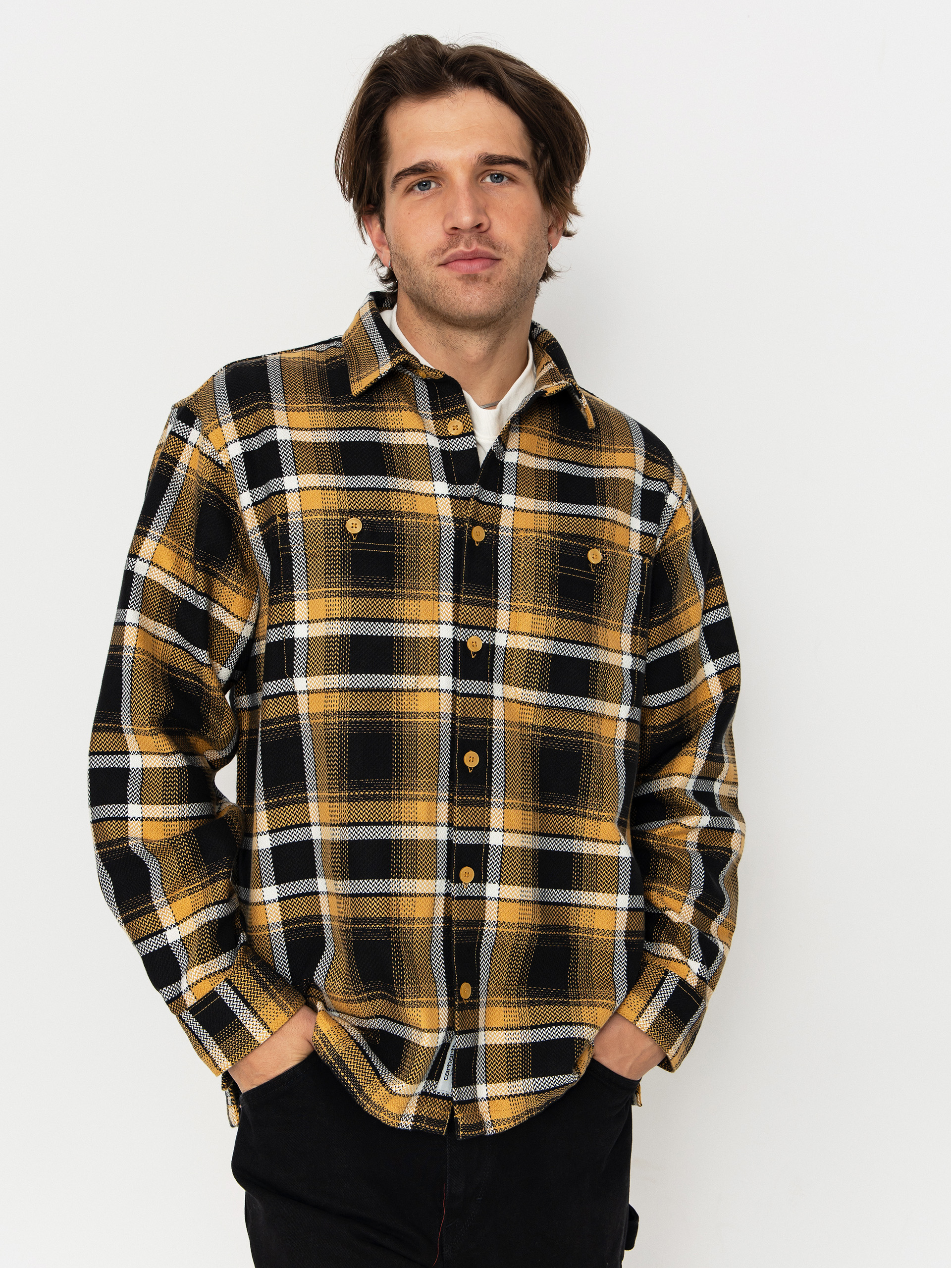 Сорочка Carhartt WIP Vaughn (vaughn check/dijon)