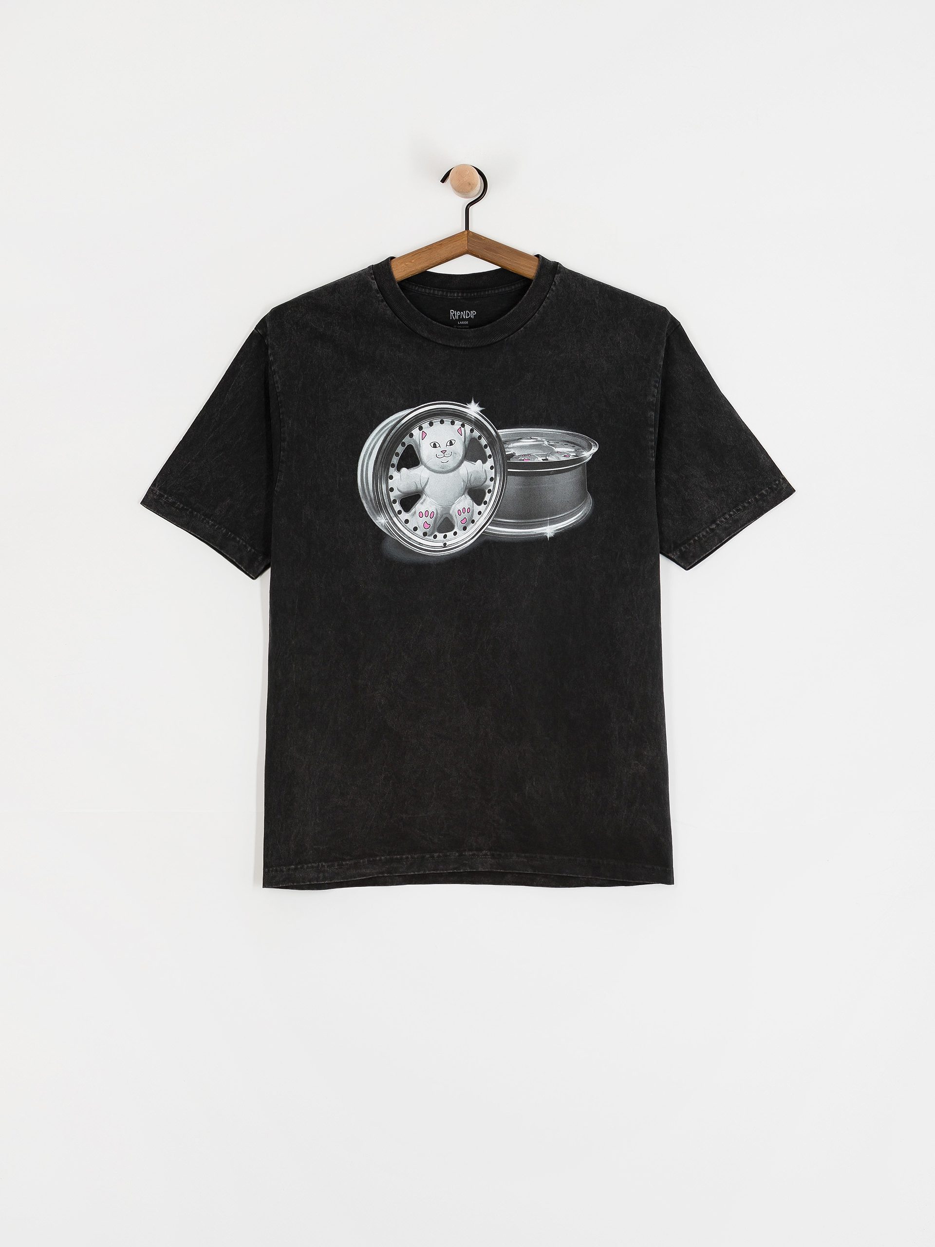 Футболка RipNDip Nerm Wheels (black vintage wash)