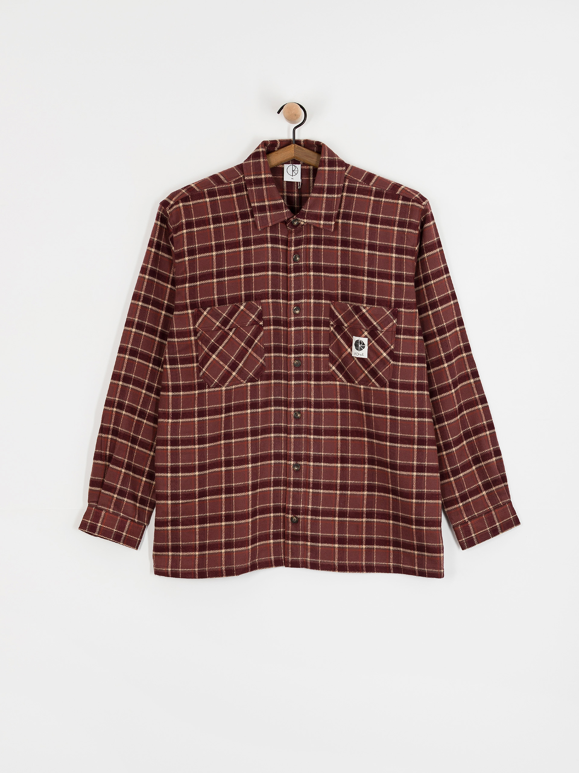 Сорочка Polar Skate Mike Flannel (oxblood check)