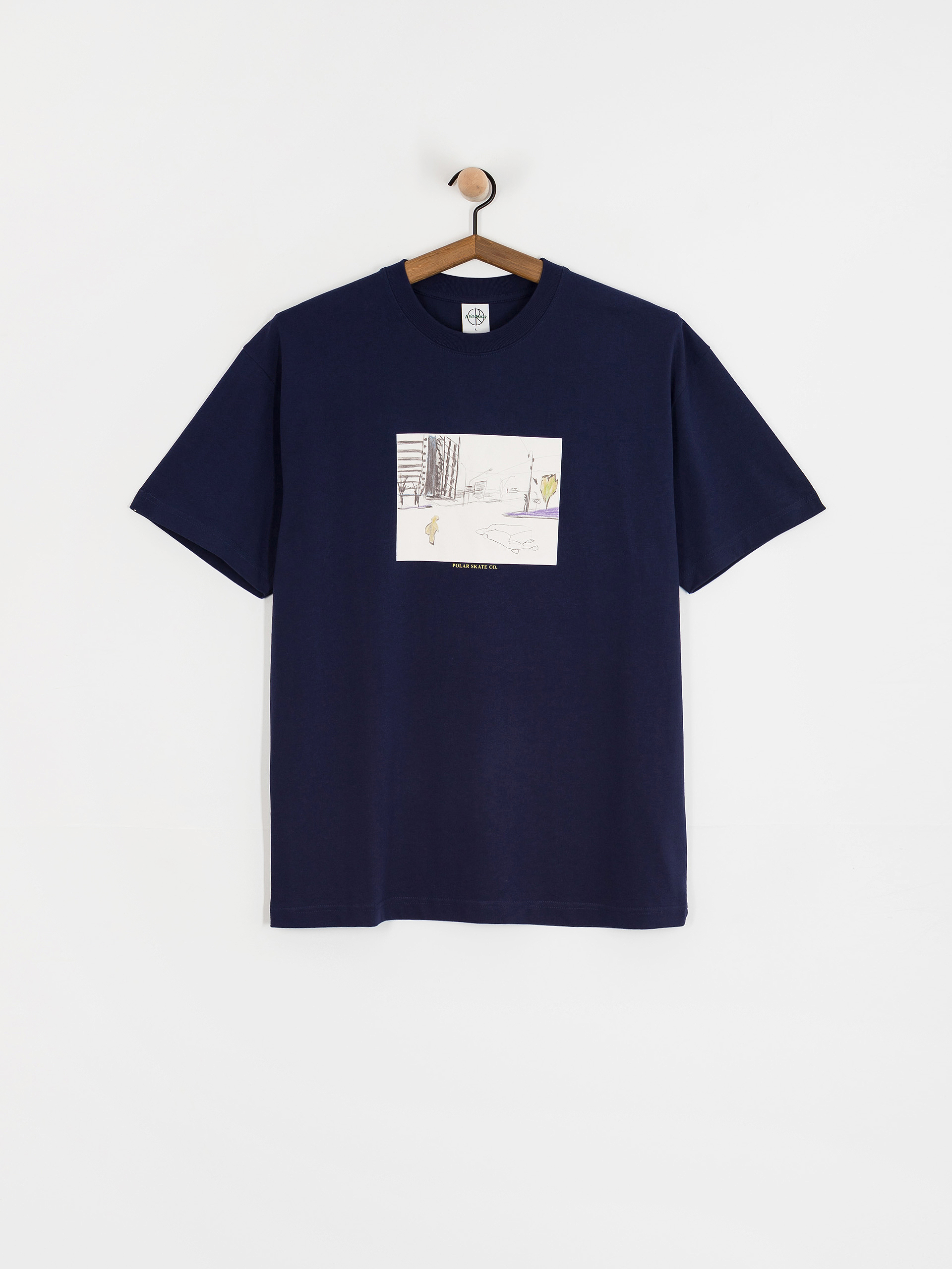 Футболка Polar Skate Downtown (dark blue)