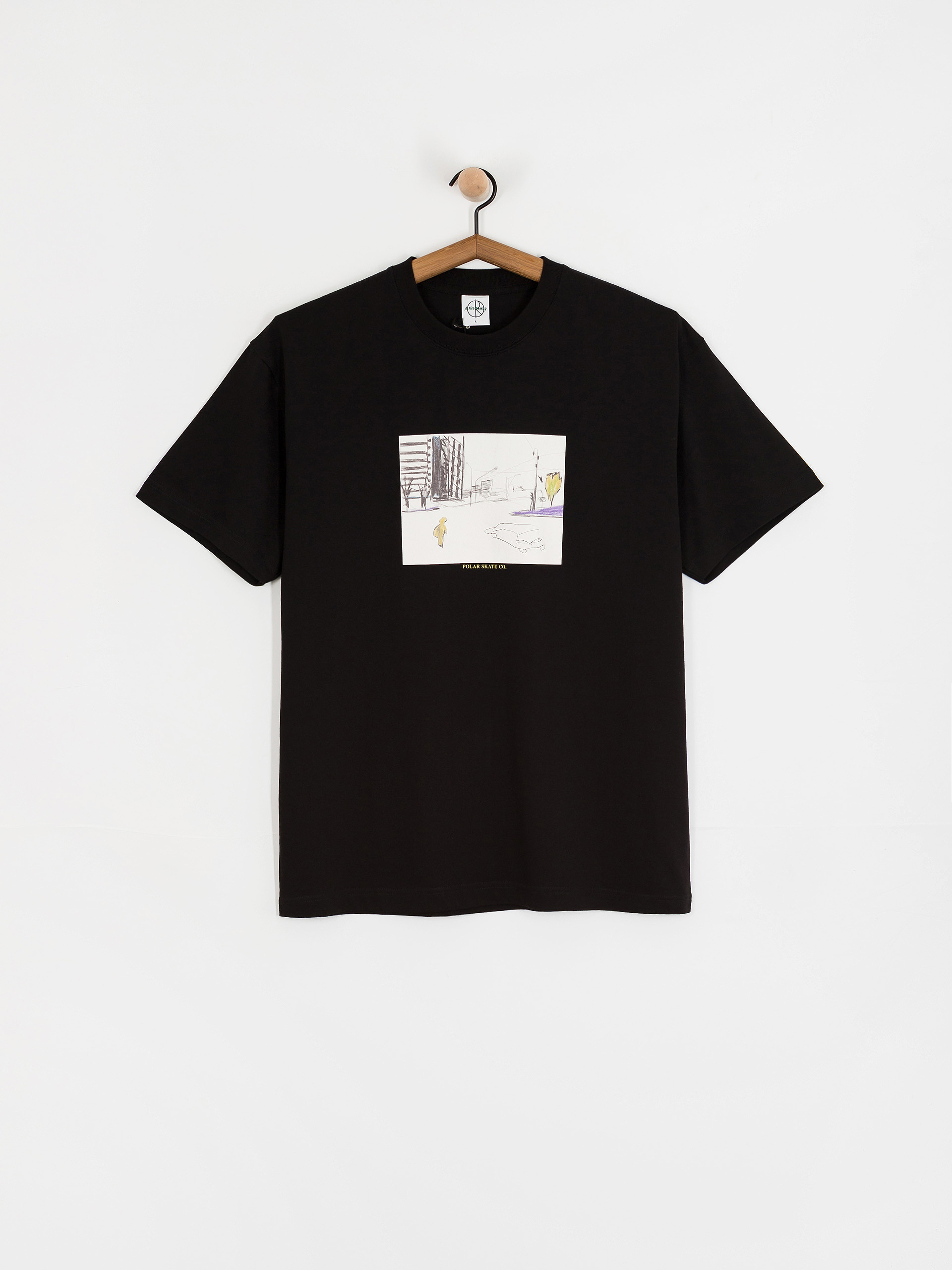 Футболка Polar Skate Downtown (black)