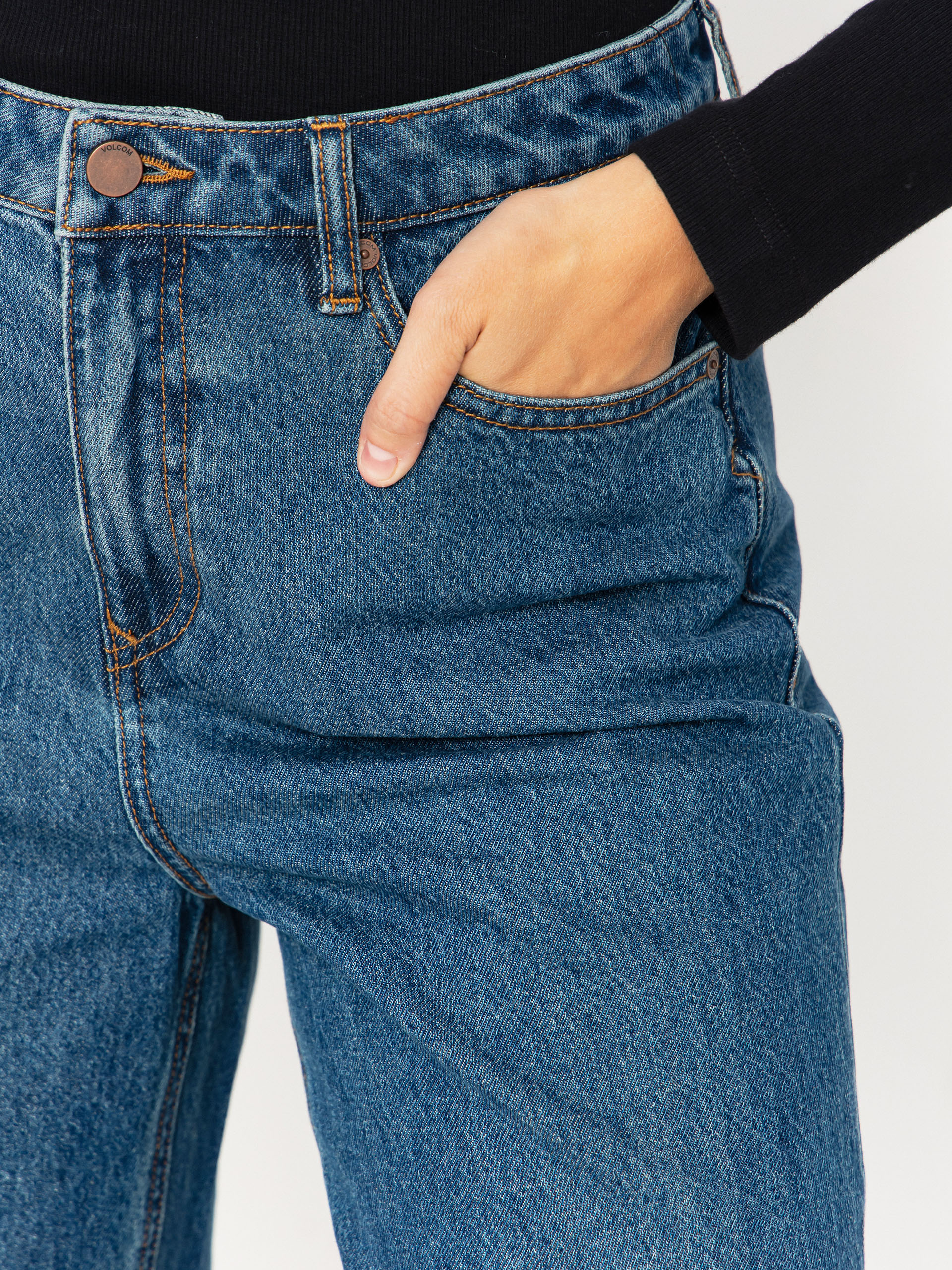 Штани Volcom Stoned Bf Hirise Wmn (indigo ridge wash)