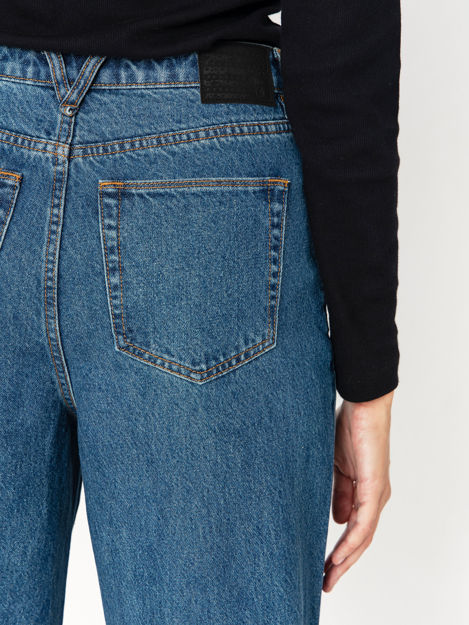 Штани Volcom Stoned Bf Hirise Wmn (indigo ridge wash)