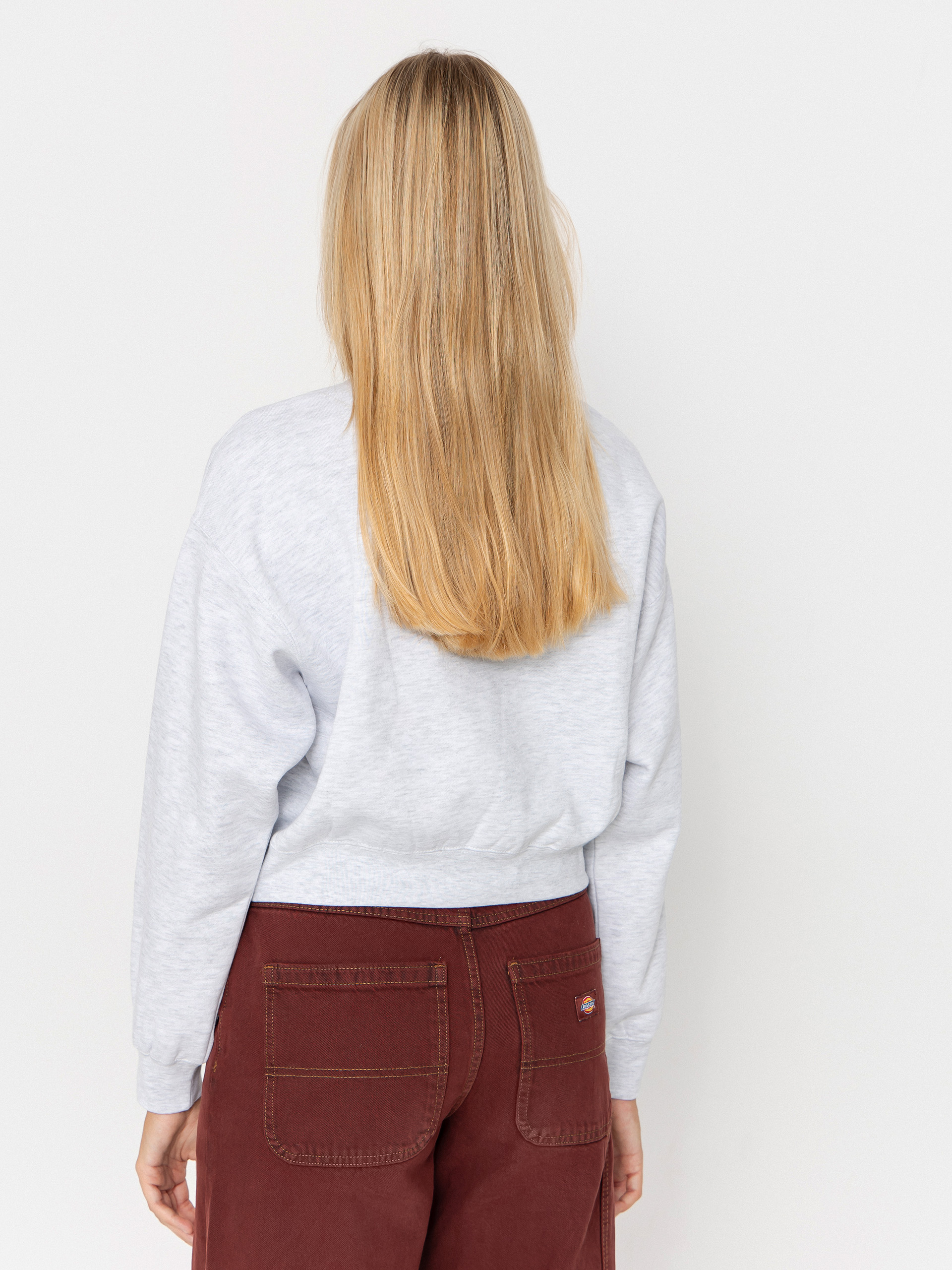 Світшот OBEY Blocks Cropped Crew Wmn (ash grey)