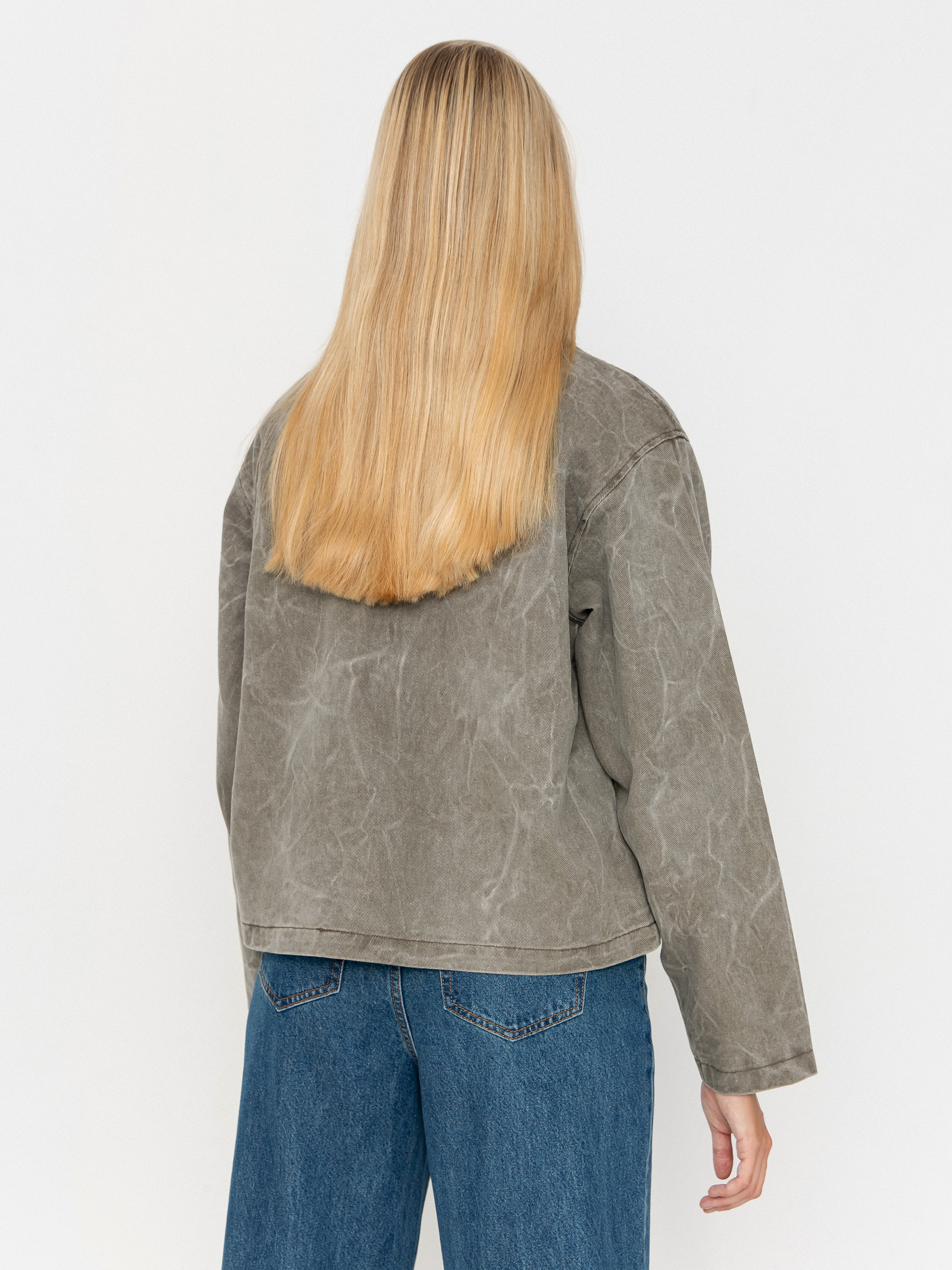 Куртка OBEY Donovan Zip Wmn (major brown wrinkle wash)