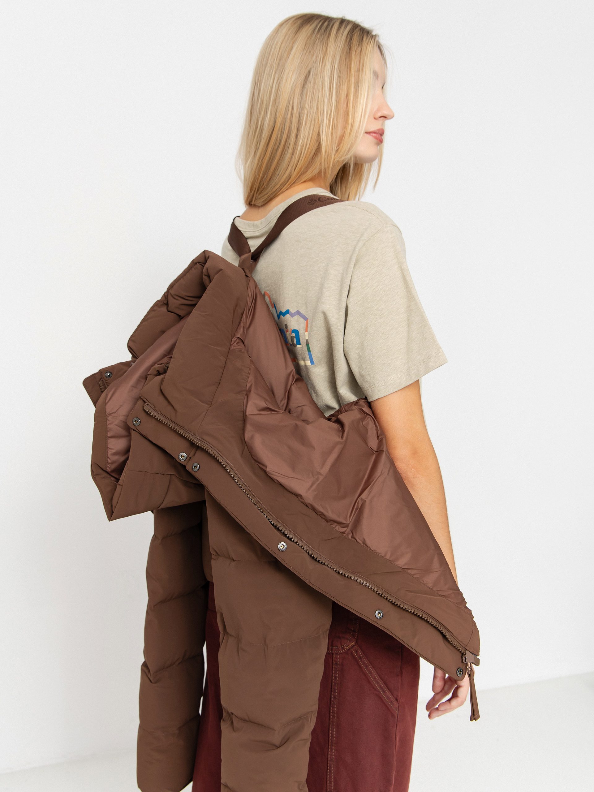 Куртка Columbia Amaze Puff Hooded Wmn (tobacco)