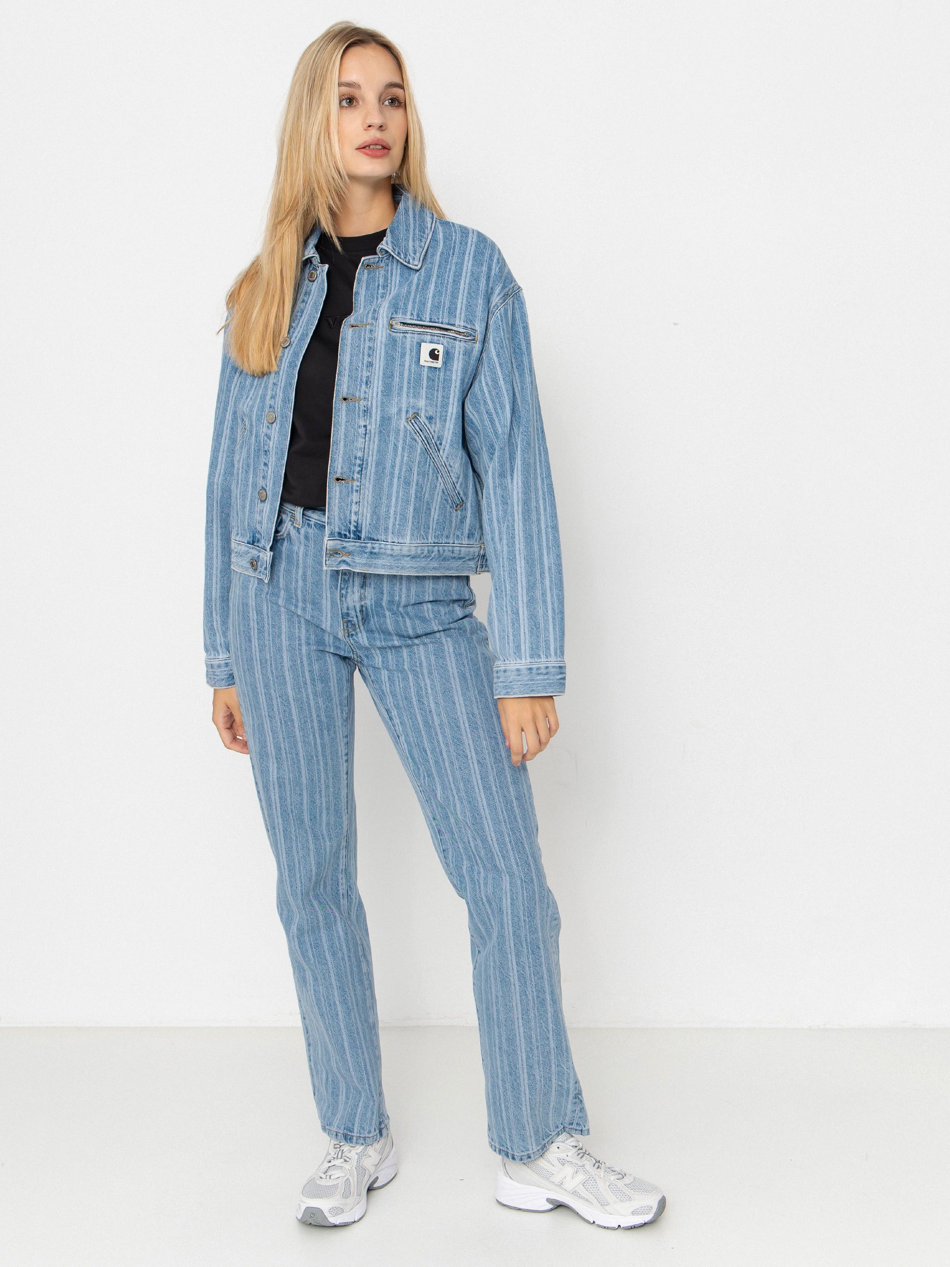 Штани Carhartt WIP Rylan Wmn (rylan stripe/blue/stone bleached)
