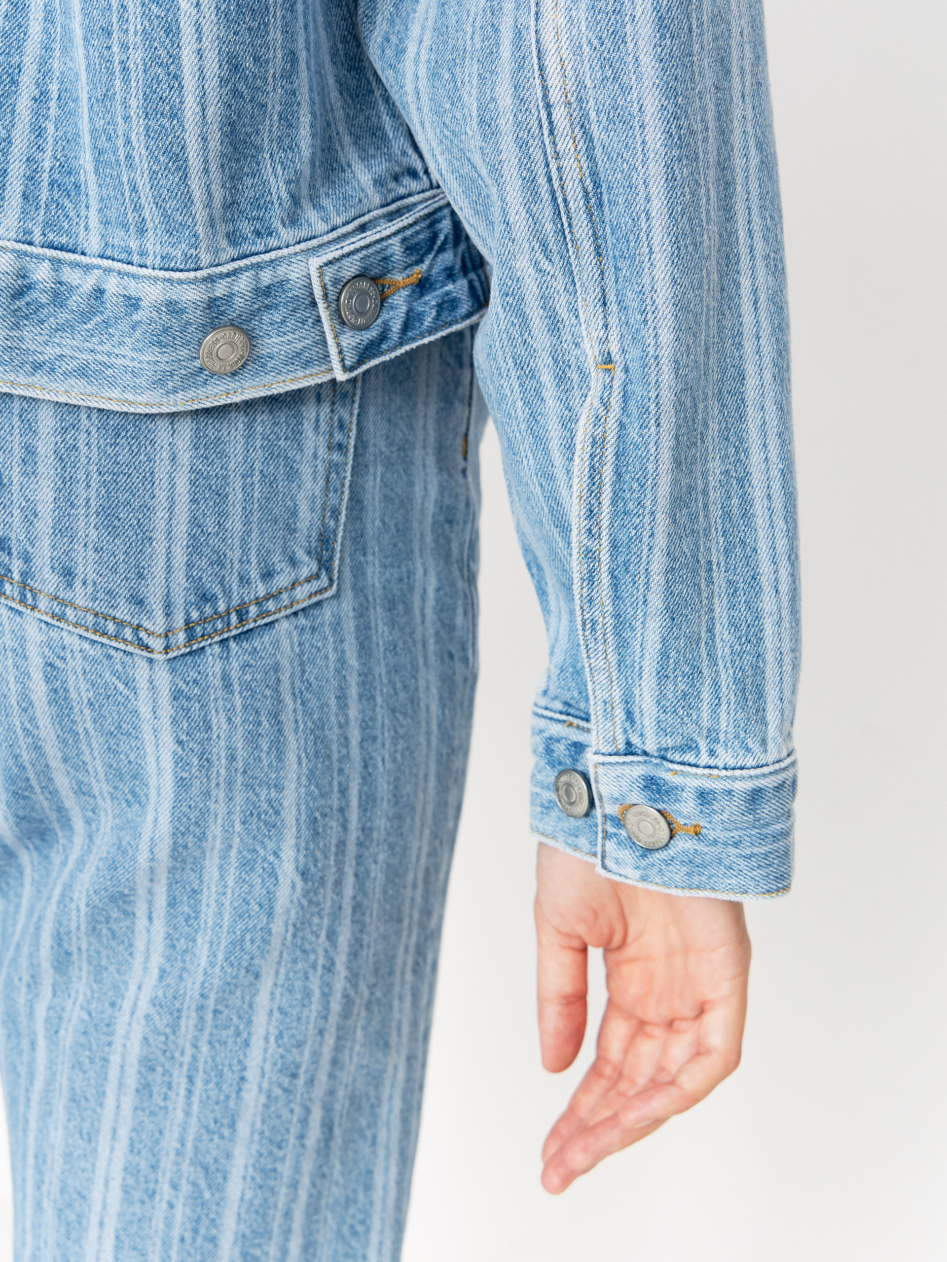 Штани Carhartt WIP Rylan Wmn (rylan stripe/blue/stone bleached)