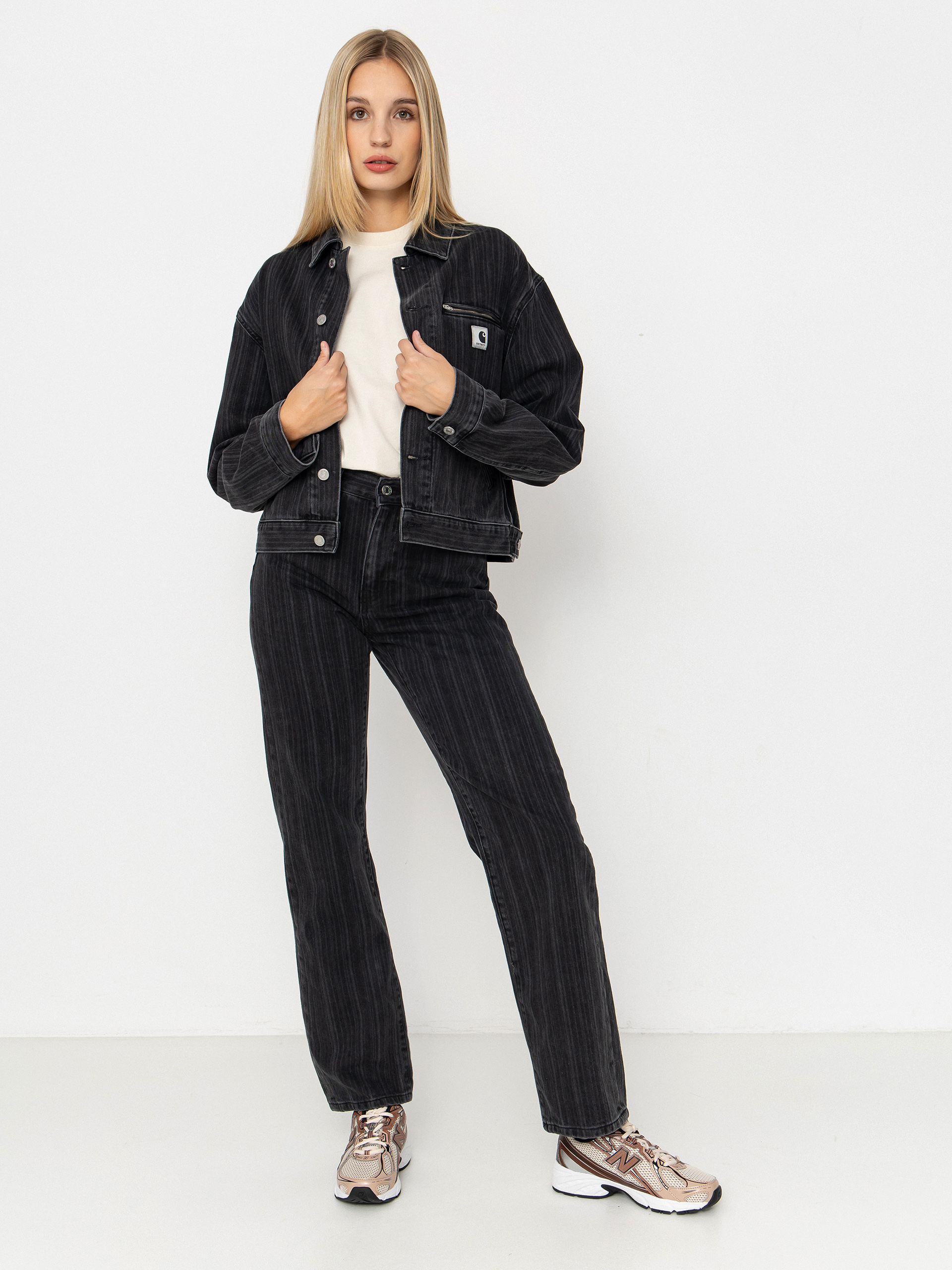 u041au0443u0440u0442u043au0430 Carhartt WIP Rylan Wmn (rylan stripe/black/stone washed)