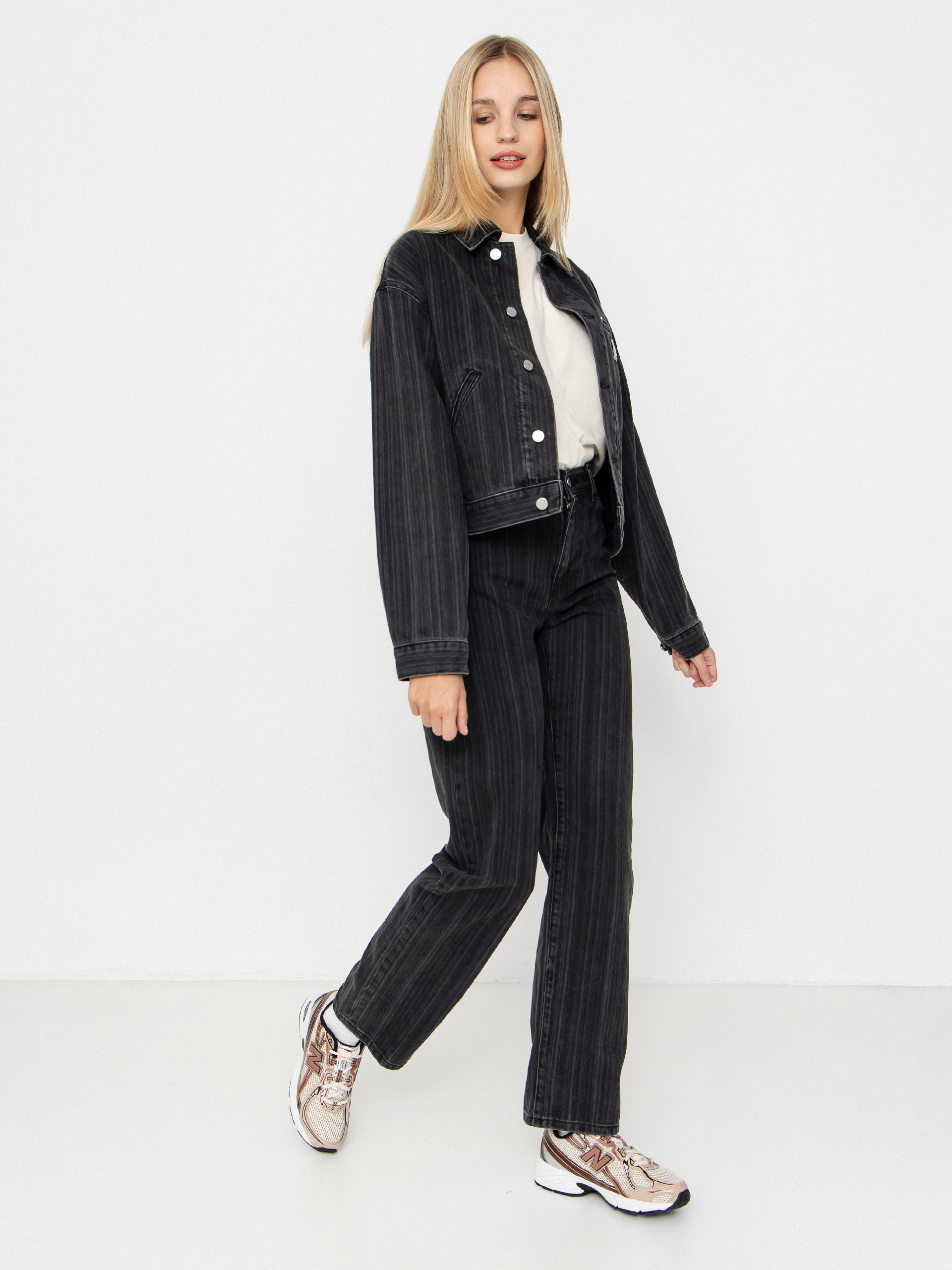 Куртка Carhartt WIP Rylan Wmn (rylan stripe/black/stone washed)