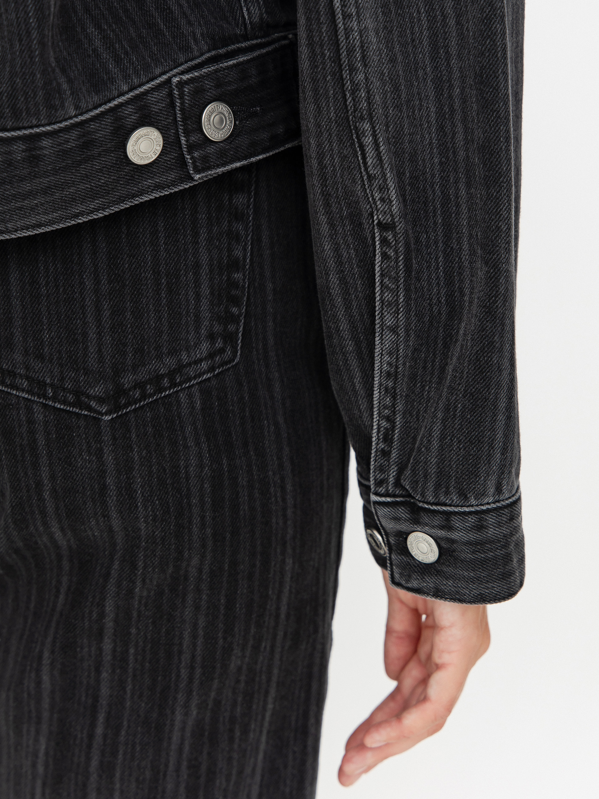 Куртка Carhartt WIP Rylan Wmn (rylan stripe/black/stone washed)