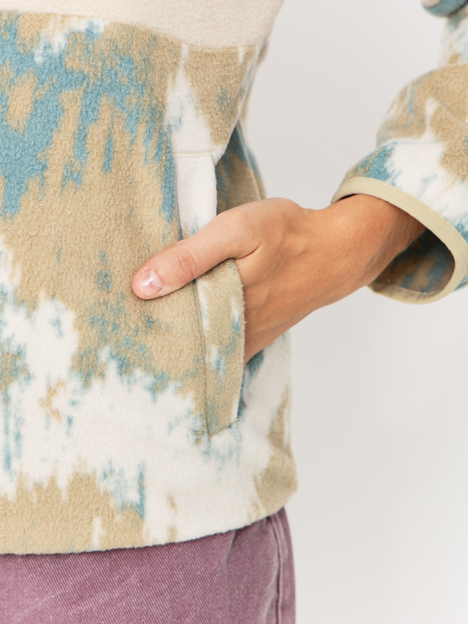 Жіночий Флісовий светр Iriedaily Half Indi Troyer (khaki grey)