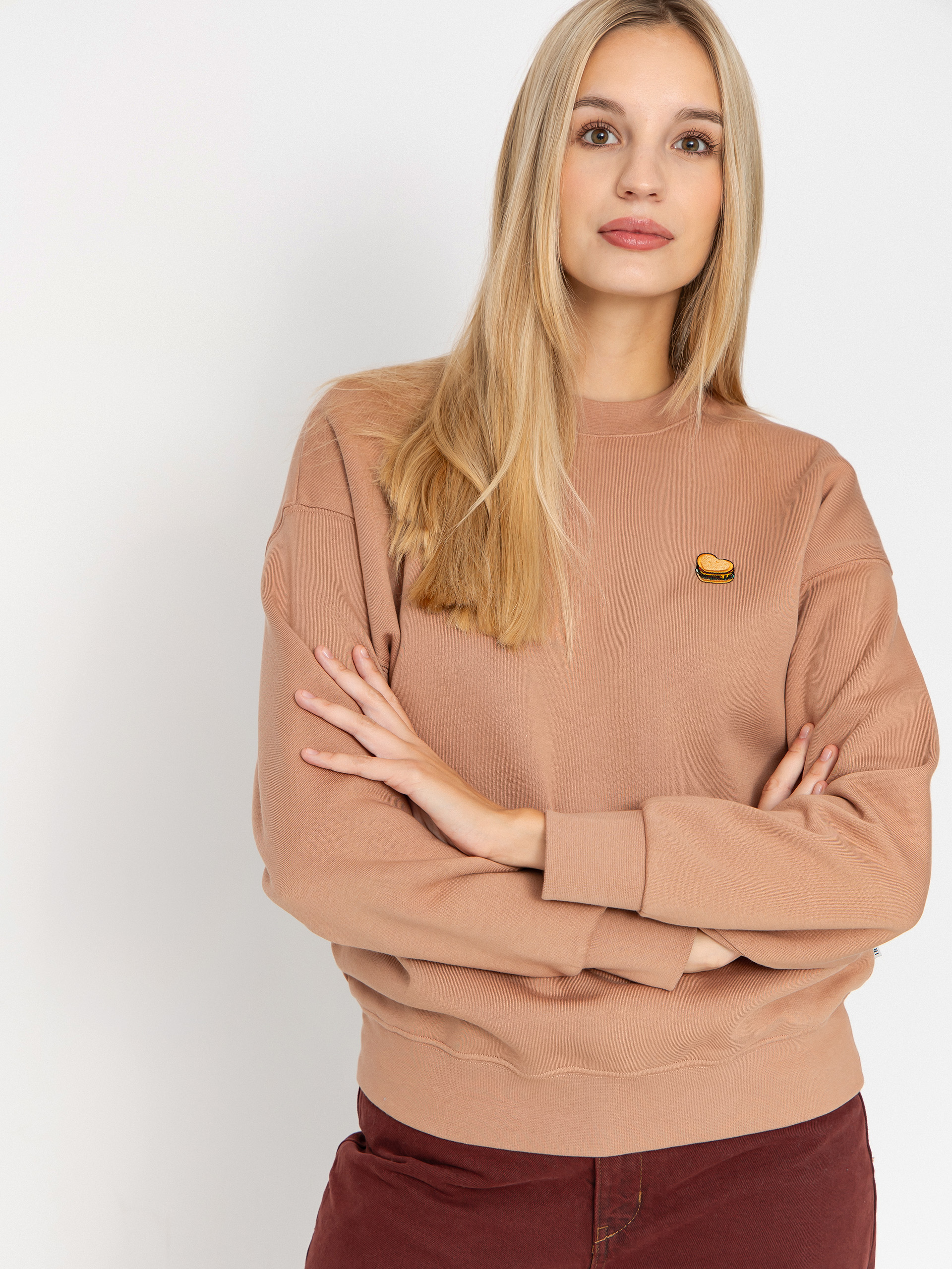 Світшот Iriedaily Burger Love Wmn (cedar rose)