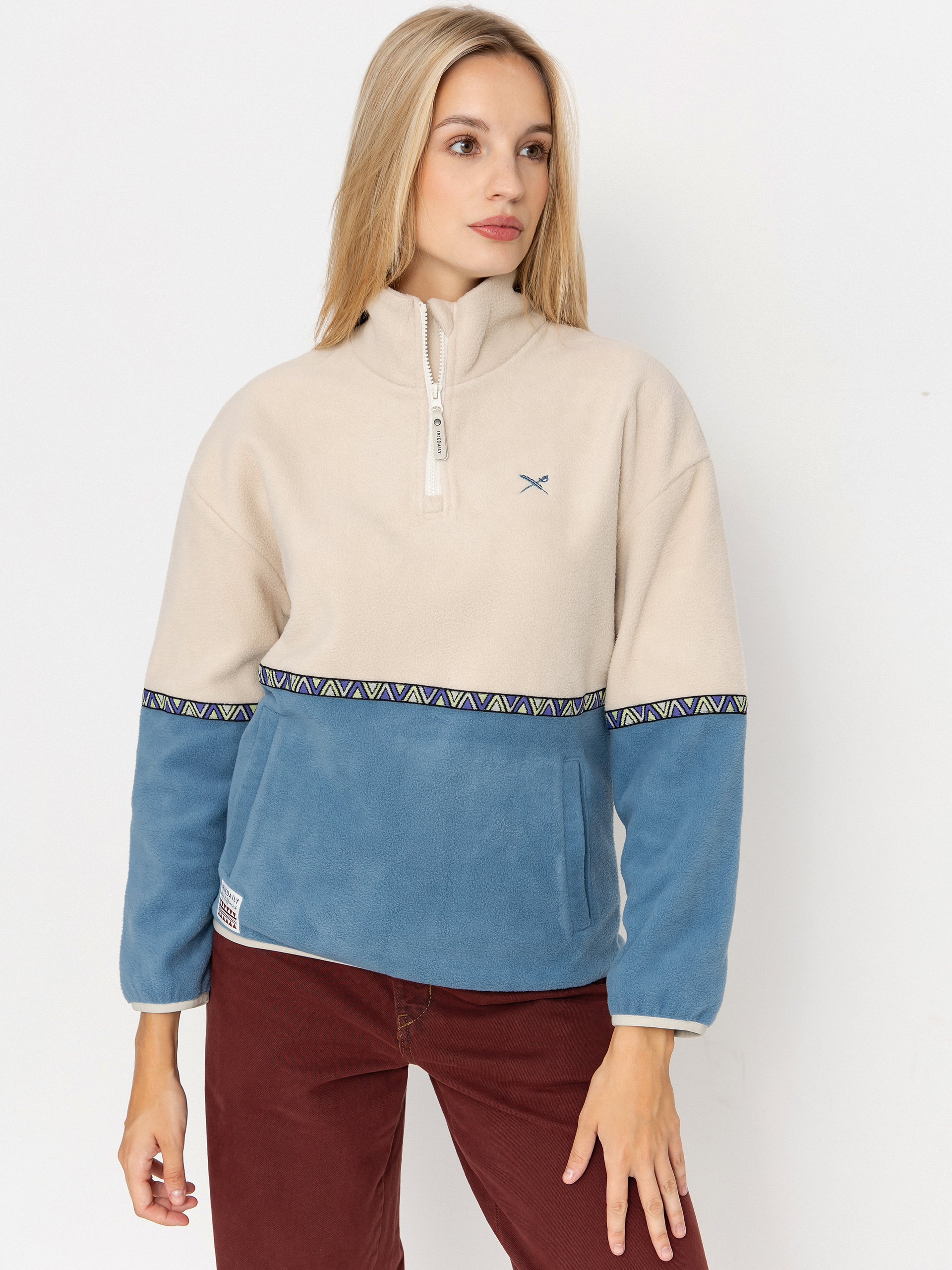 Флісовий светр Iriedaily Holina Wmn (grey blue)