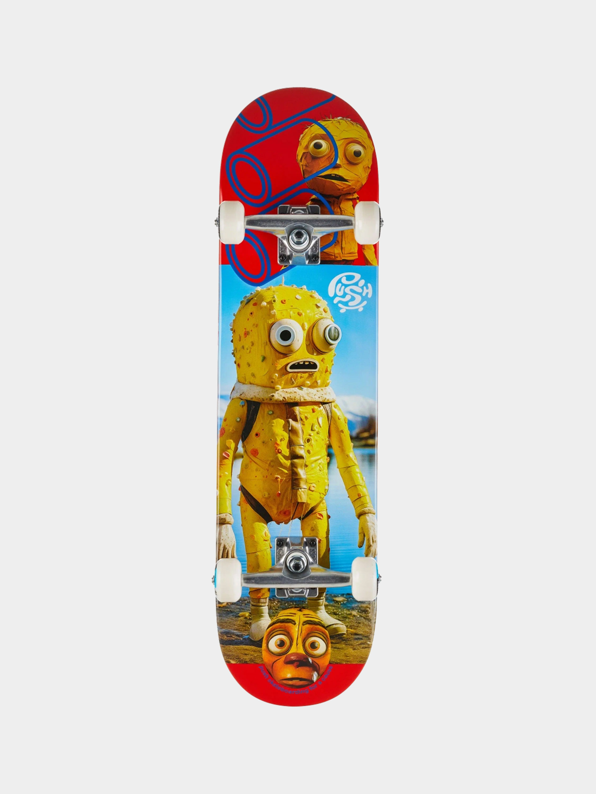 Скейтборд Push Yellow Man (red)
