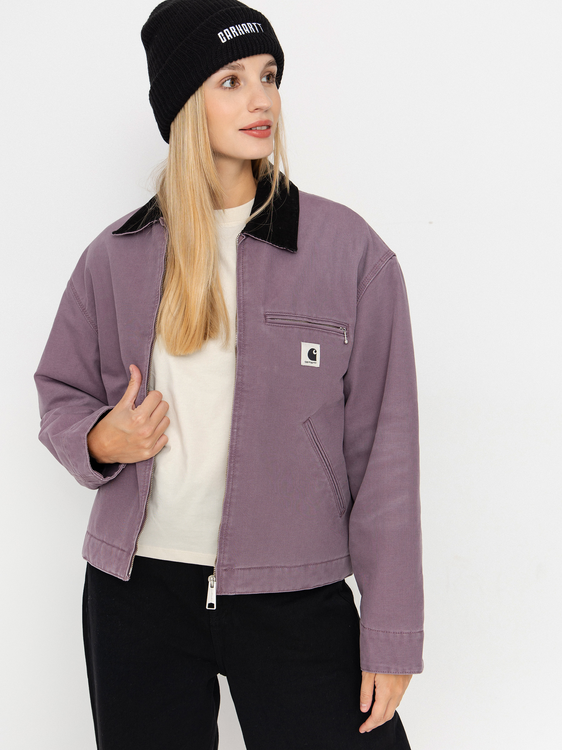 Куртка Carhartt WIP OG Detroit Wmn (phlox/black/stone canvas)