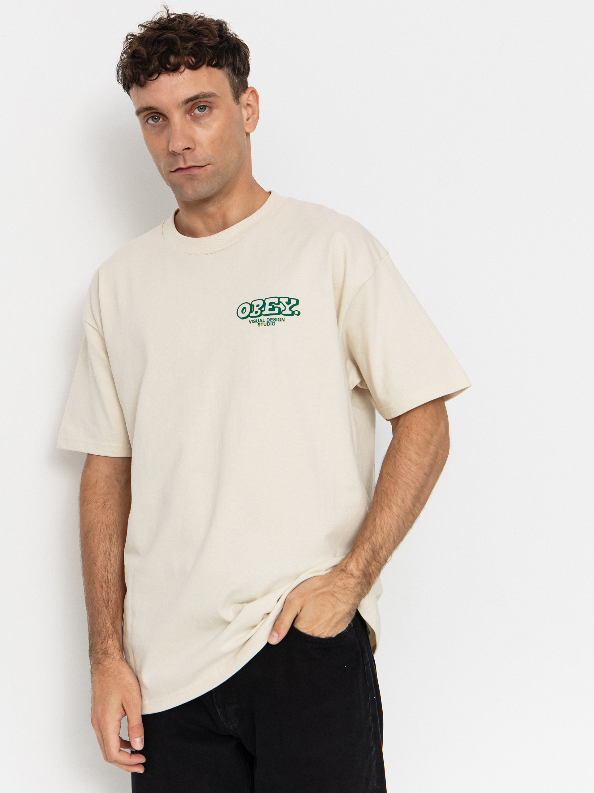 Футболка OBEY Obey Knowledge & Growth (cream)
