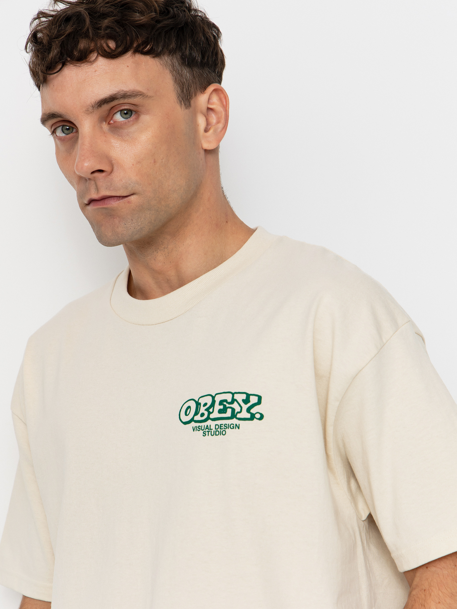 Футболка OBEY Obey Knowledge & Growth (cream)