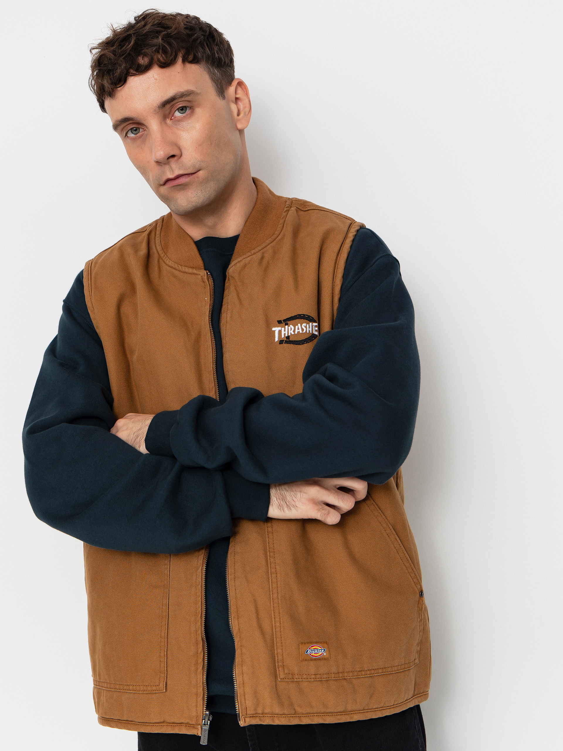Безрукавка Dickies x Thrasher Vest (brown duck)