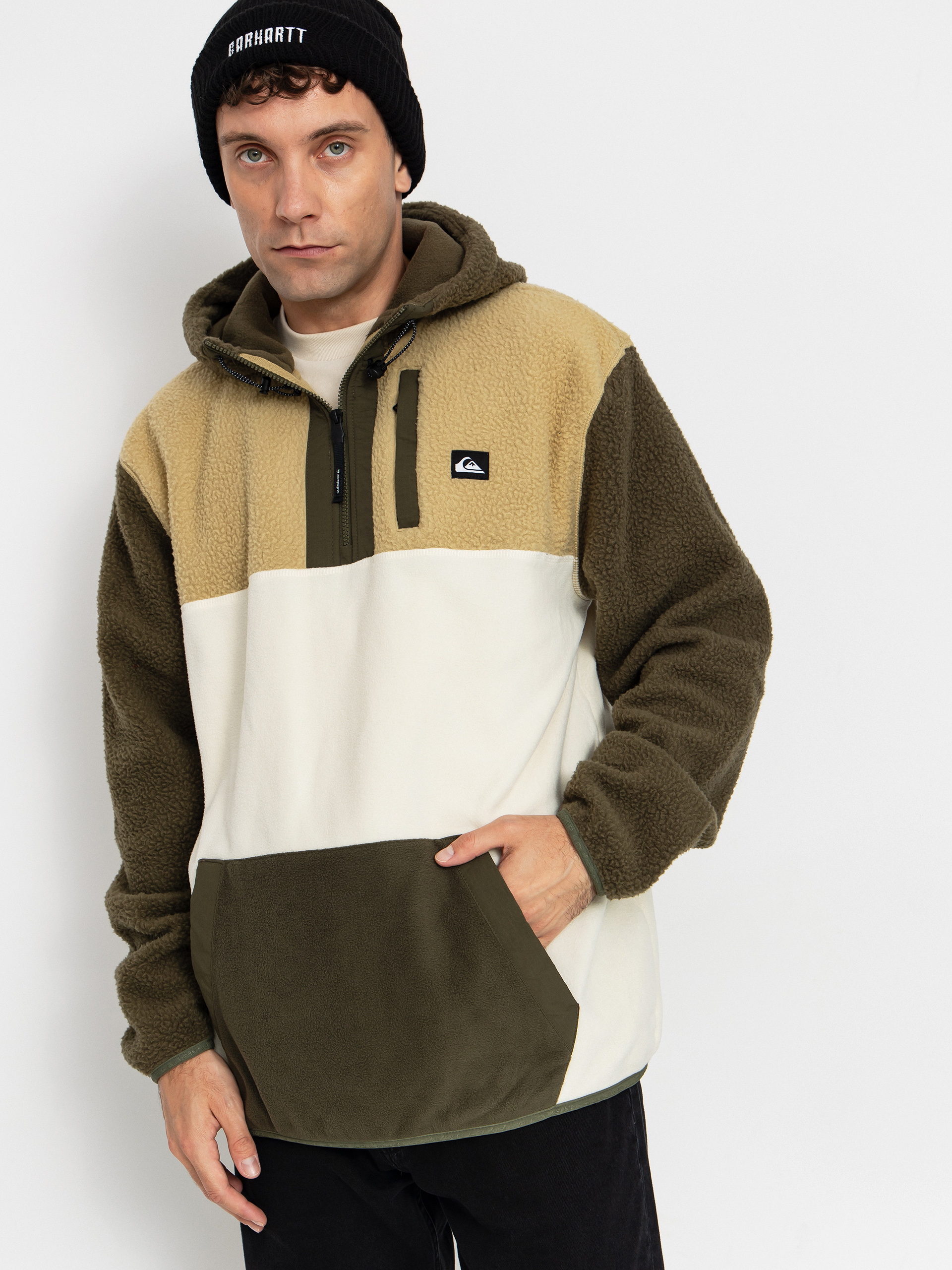Флісовий светр Quiksilver Ocean View Mix Up Hoody (grape leaf)