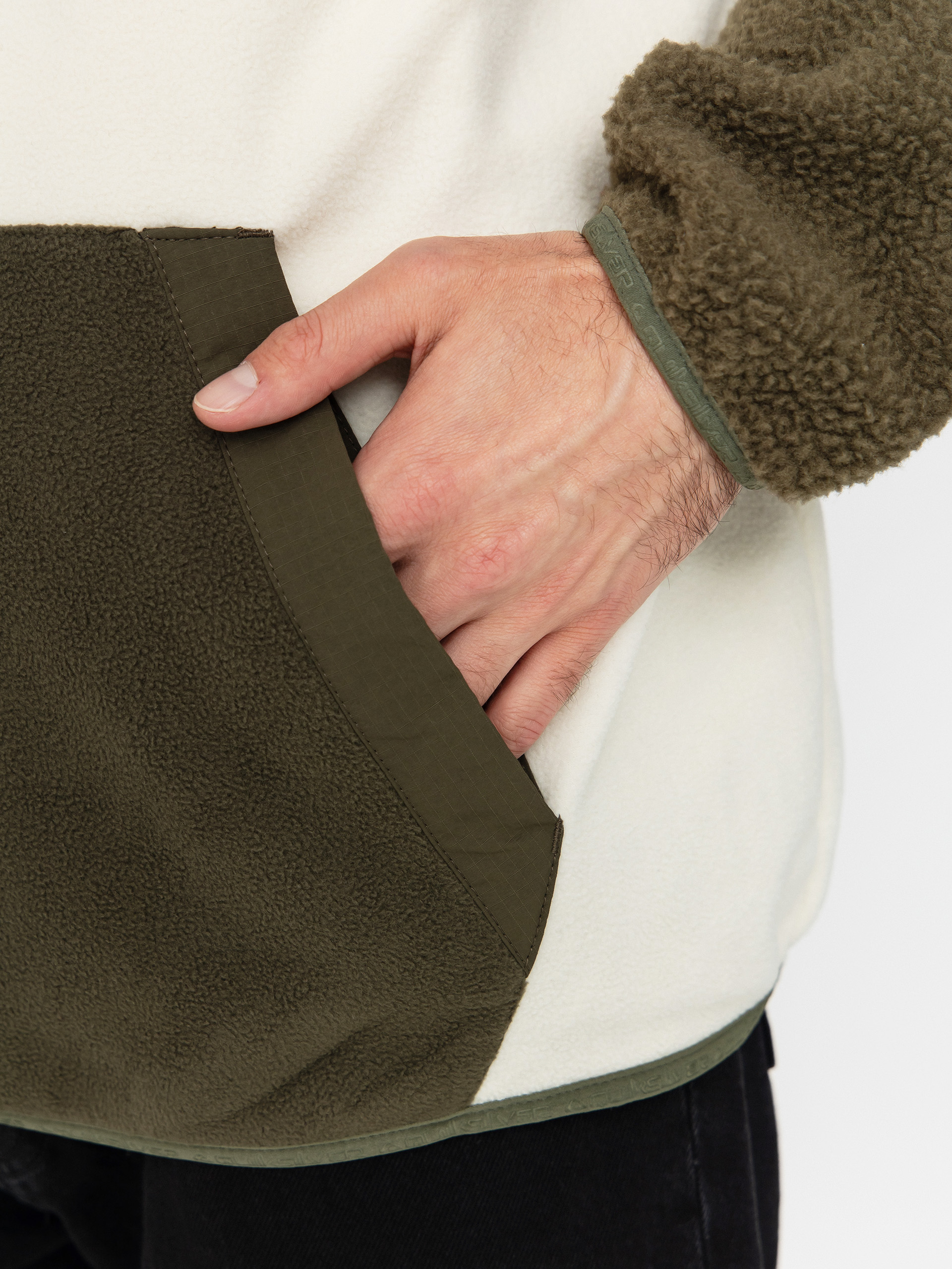 Чоловічий Флісовий светр Quiksilver Ocean View Mix Up Hoody (grape leaf)