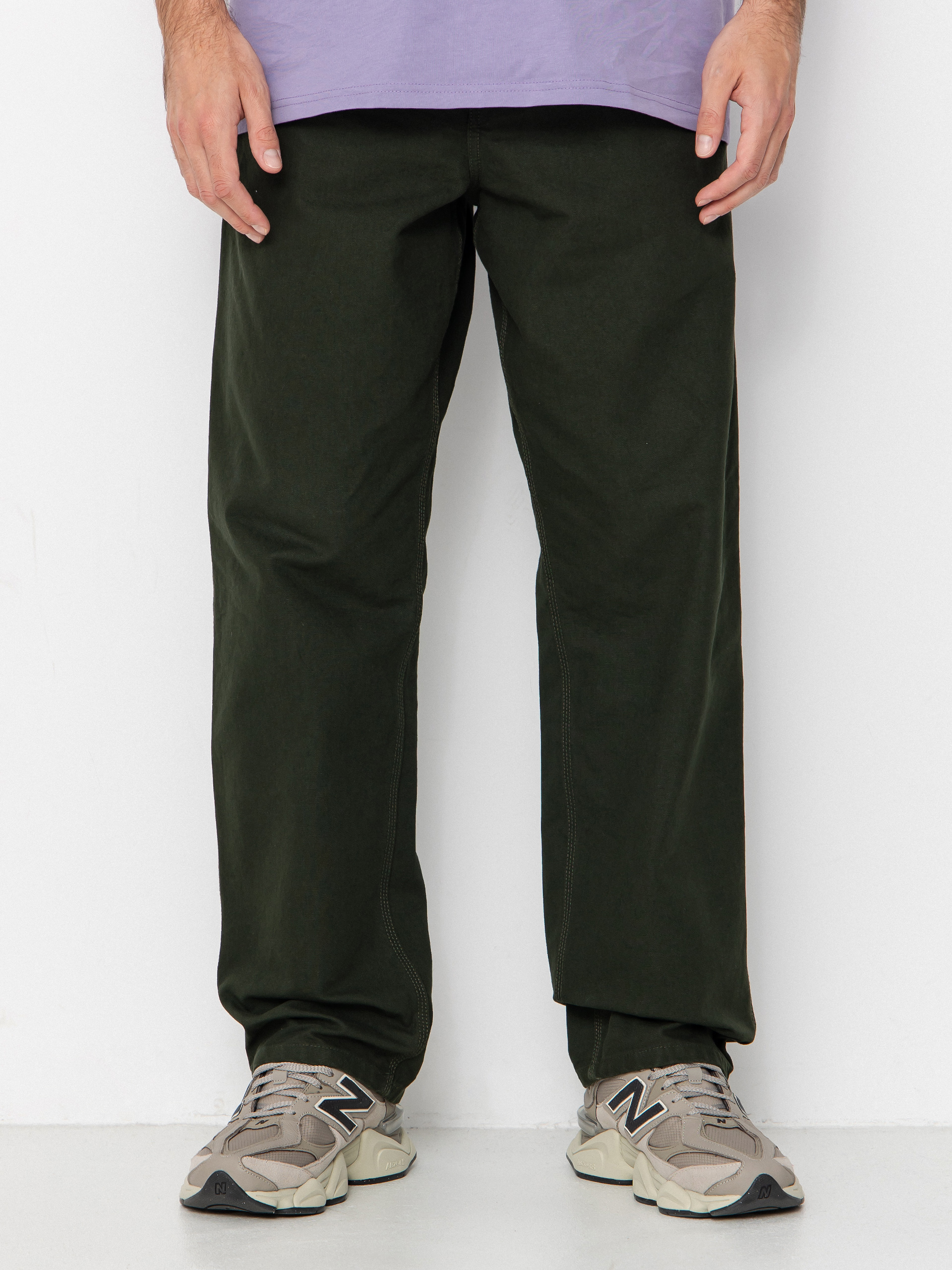 Штани Carhartt WIP Single Knee (olive/rinsed)
