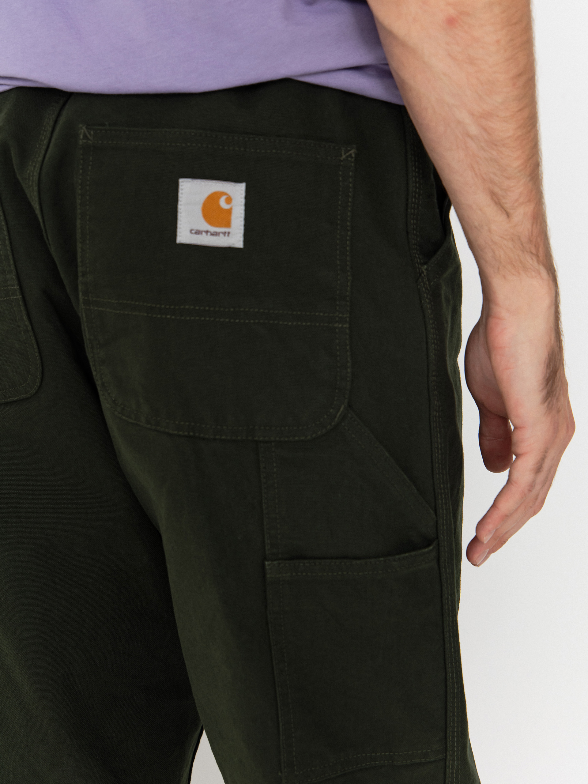 Штани Carhartt WIP Single Knee (olive/rinsed)
