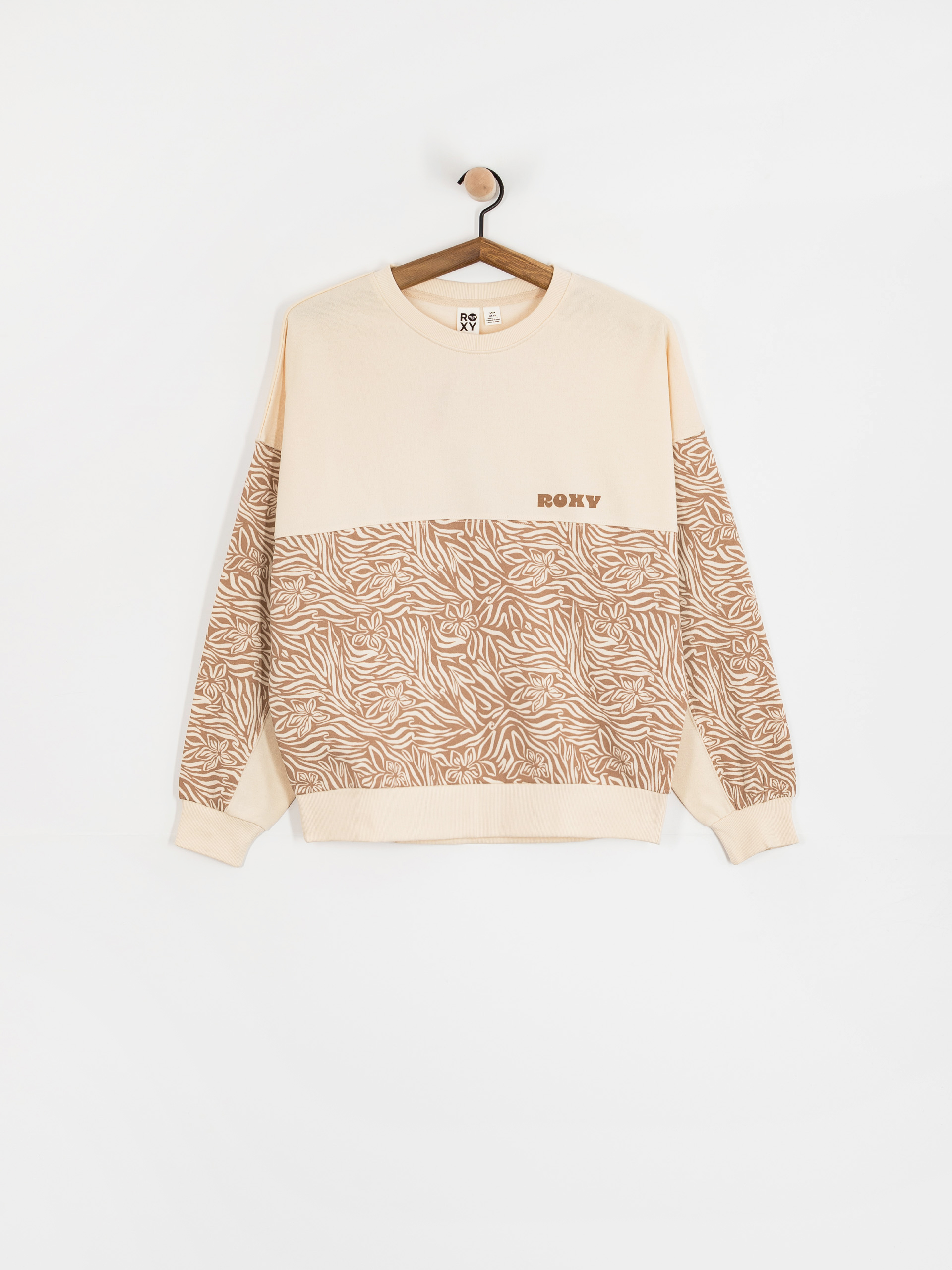 Світшот Roxy Gone Wild Block Wmn (parchment animal floral)