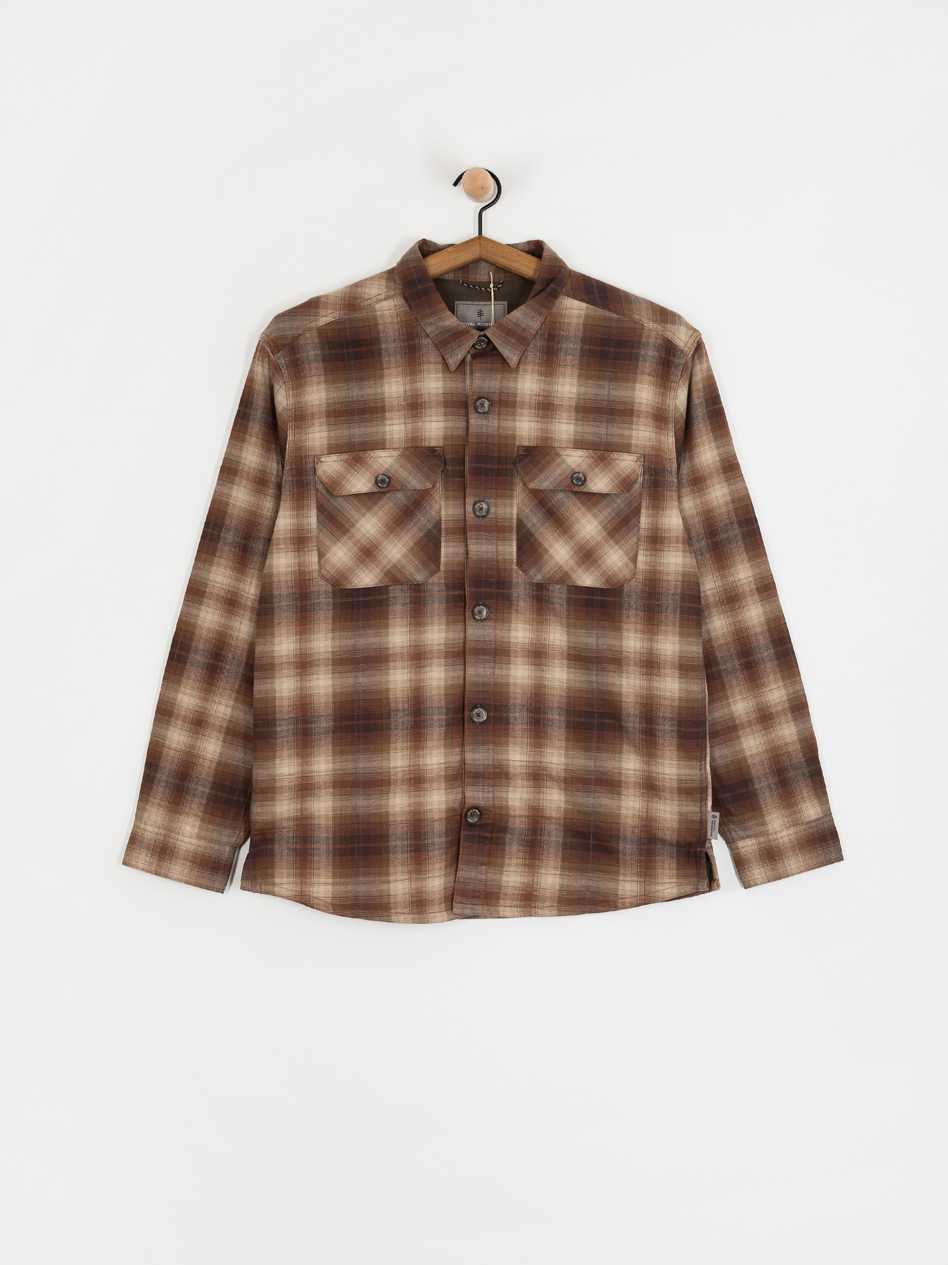 Сорочка Royal Robbins Snowcap Lined Flannel (seal brown tioga pld)
